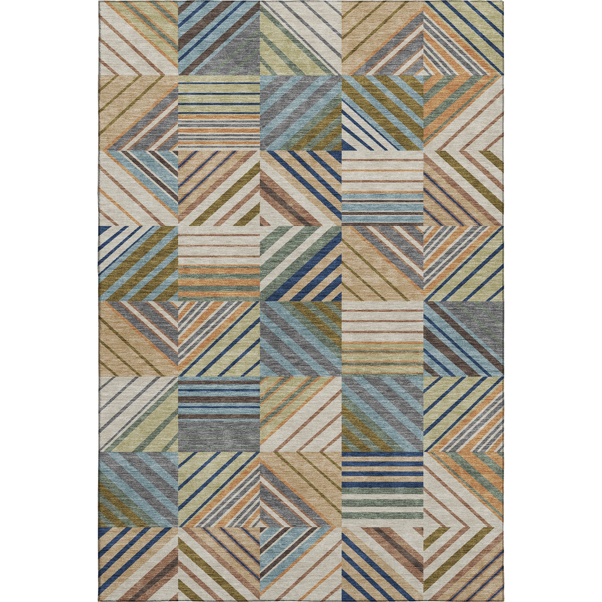 Reykjavik Machine Washable Transitional Beige Brown Rug 3' x 5' #shape_Rectangle