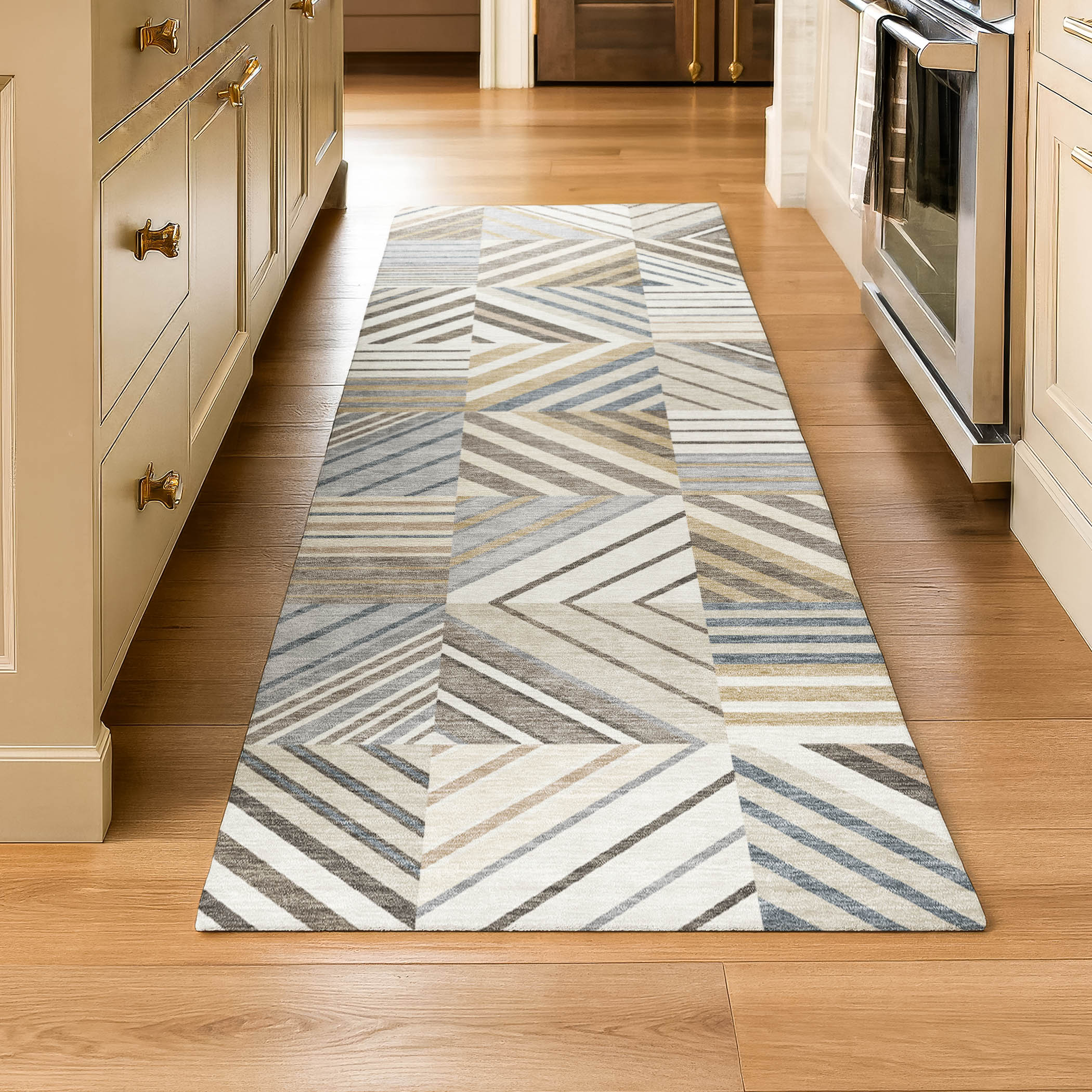 Reykjavik Machine Washable Transitional Ivory Rug 2'3" x 7'6" #shape_Runner