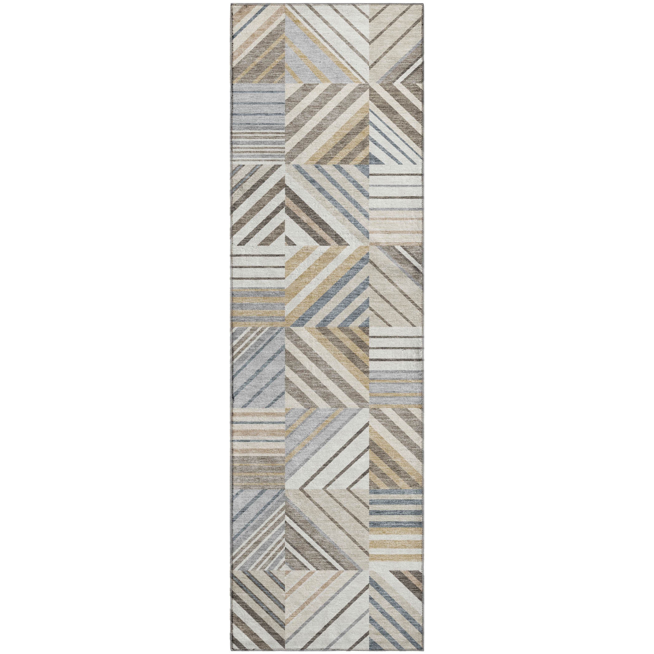 Reykjavik Machine Washable Transitional Ivory Rug 2'3" x 7'6" #shape_Runner