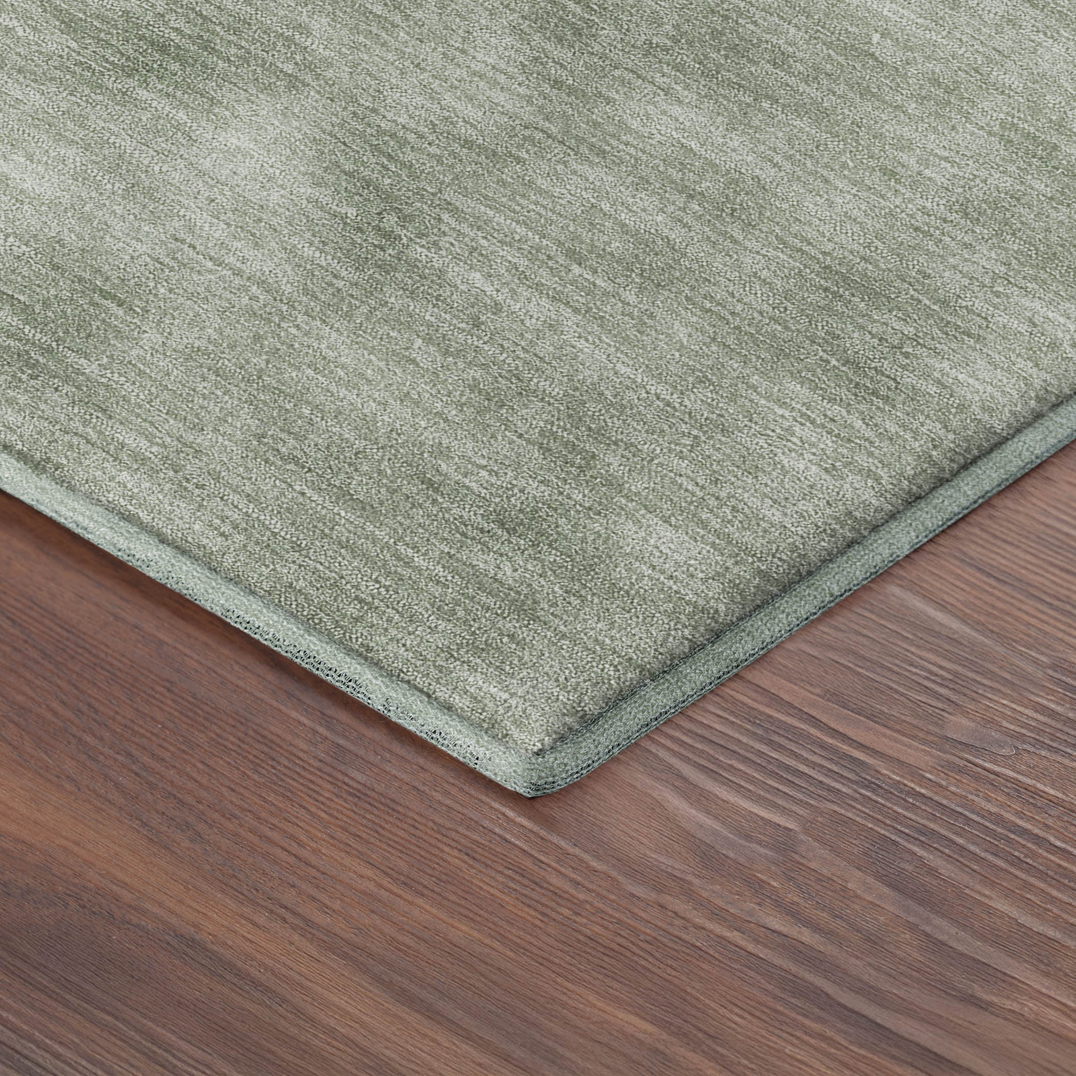 Vienna Machine Washable Transitional Basil Green Rug 1'8" x 2'6" #shape_Rectangle