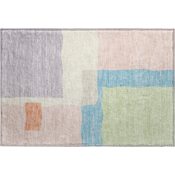 Vienna Machine Washable Transitional Pink Rug 1'8" x 2'6"