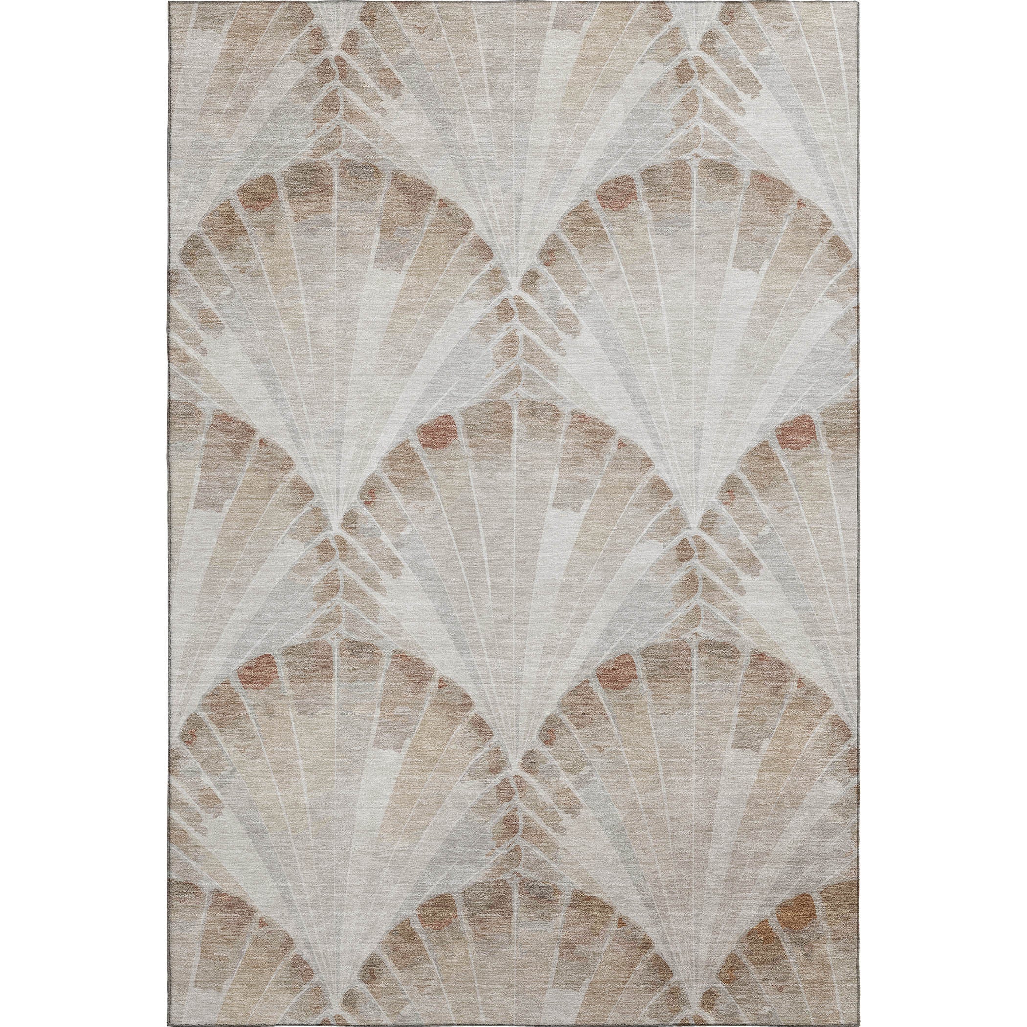 Chiang Mai Machine Washable Transitional Beige Brown Rug 3' x 5' #shape_Rectangle