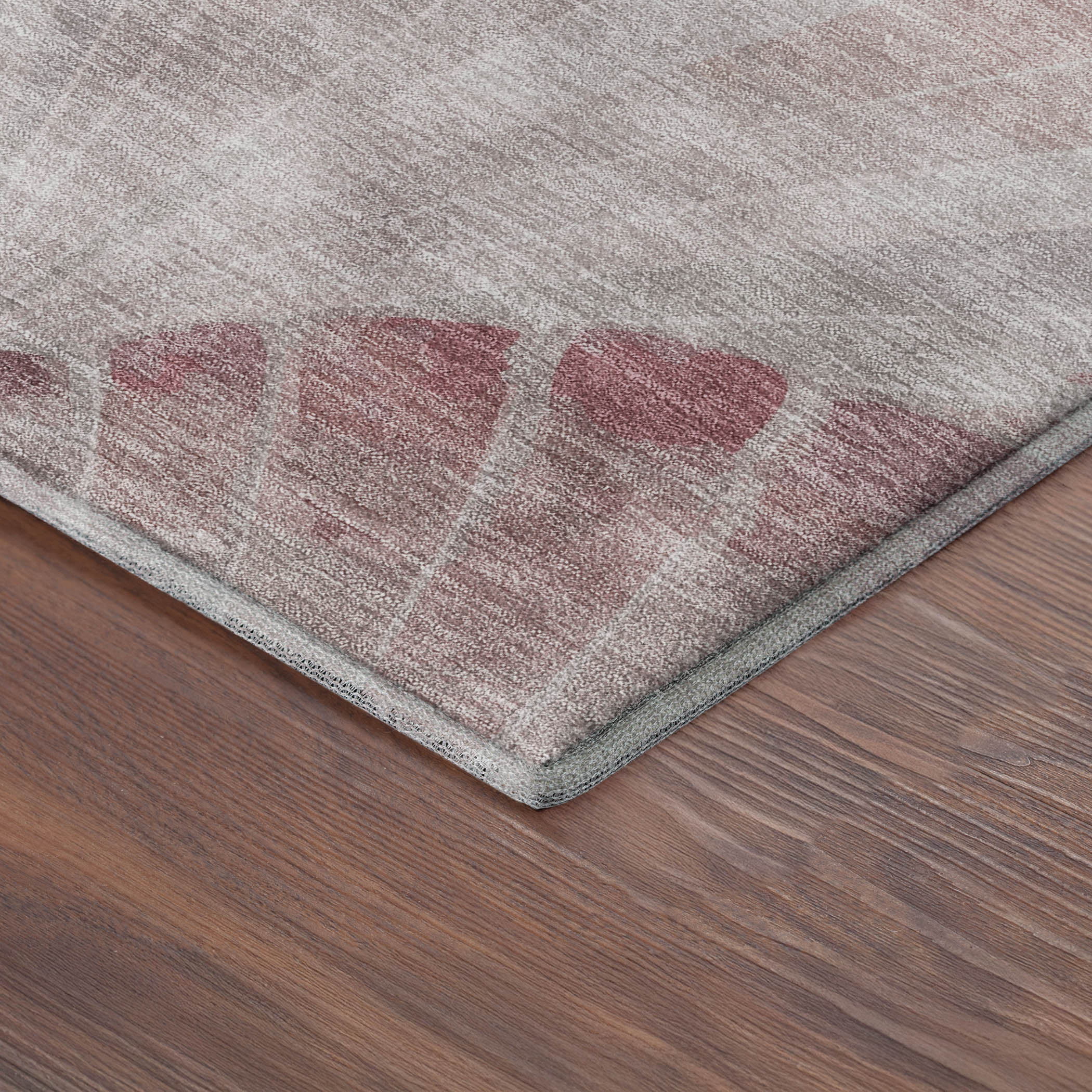 Chiang Mai Machine Washable Transitional Blush Pink Rug 1'8" x 2'6" #shape_Rectangle