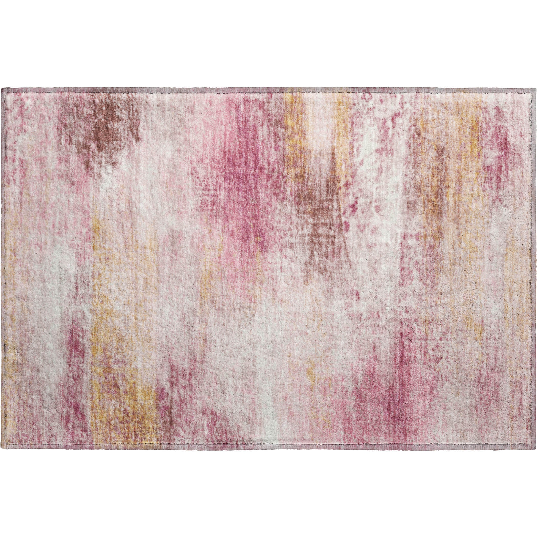 Salzburg Machine Washable Transitional Blush Pink Rug 1'8" x 2'6" #shape_Rectangle