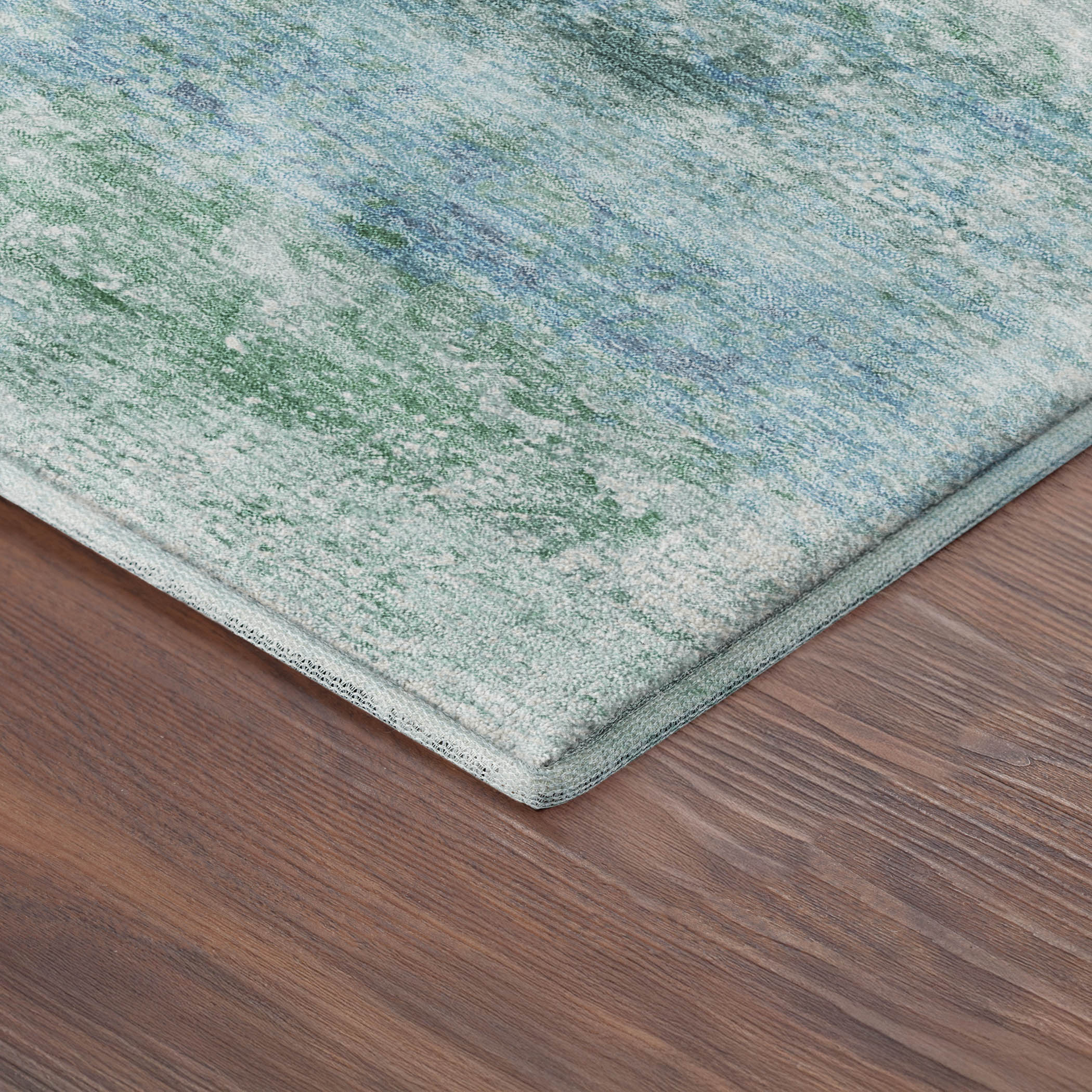 Salzburg Machine Washable Transitional Mint Green Rug 1'8" x 2'6" #shape_Rectangle