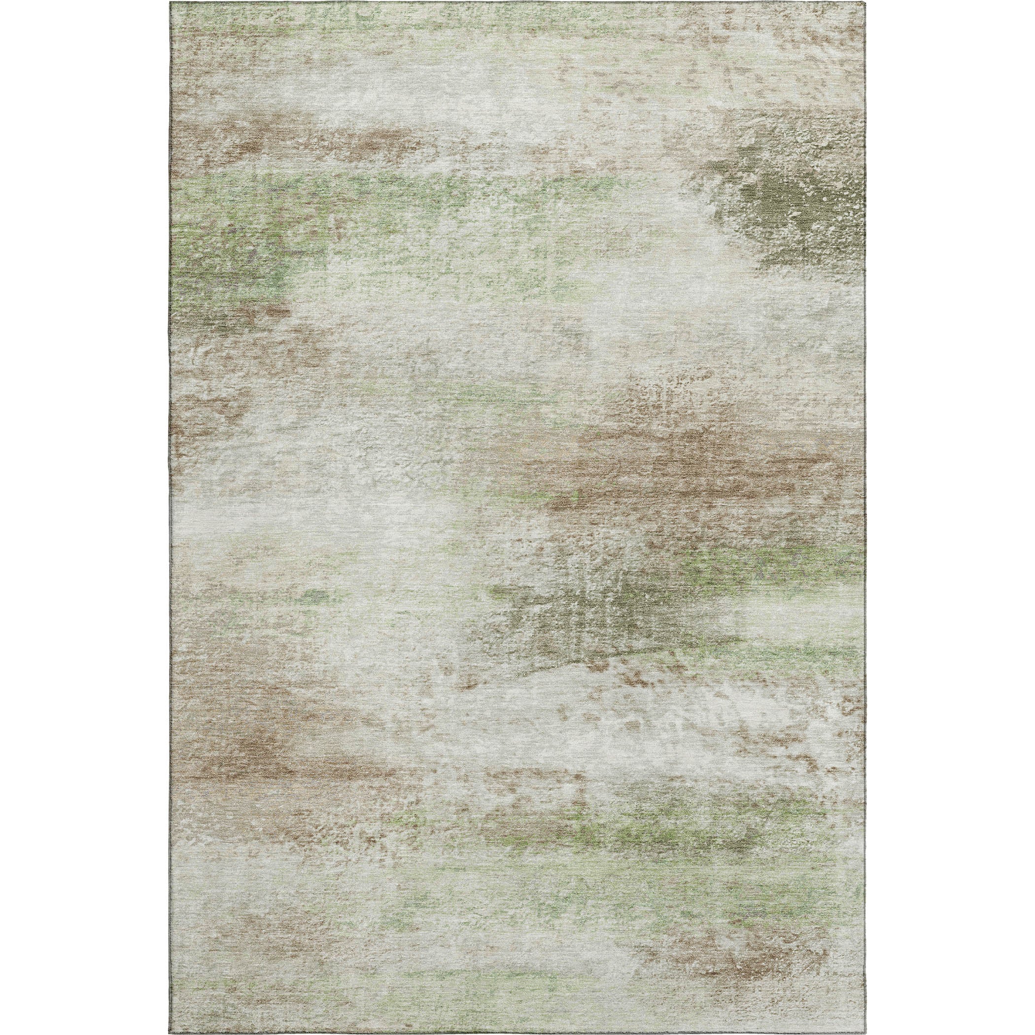 Salzburg Machine Washable Transitional Tan Brown Rug 3' x 5' #shape_Rectangle