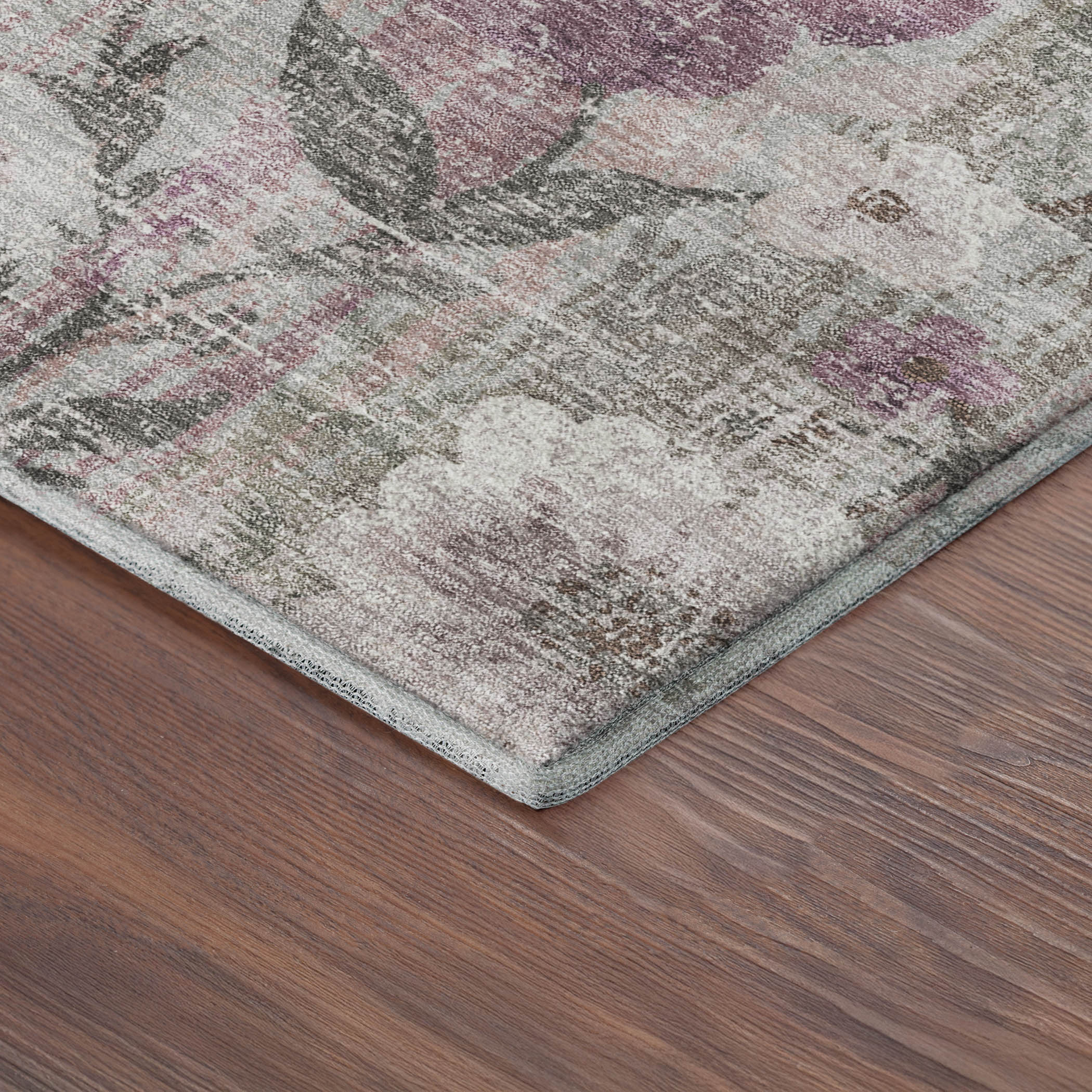 Florence Machine Washable Transitional Blush Pink Rug 1'8" x 2'6" #shape_Rectangle