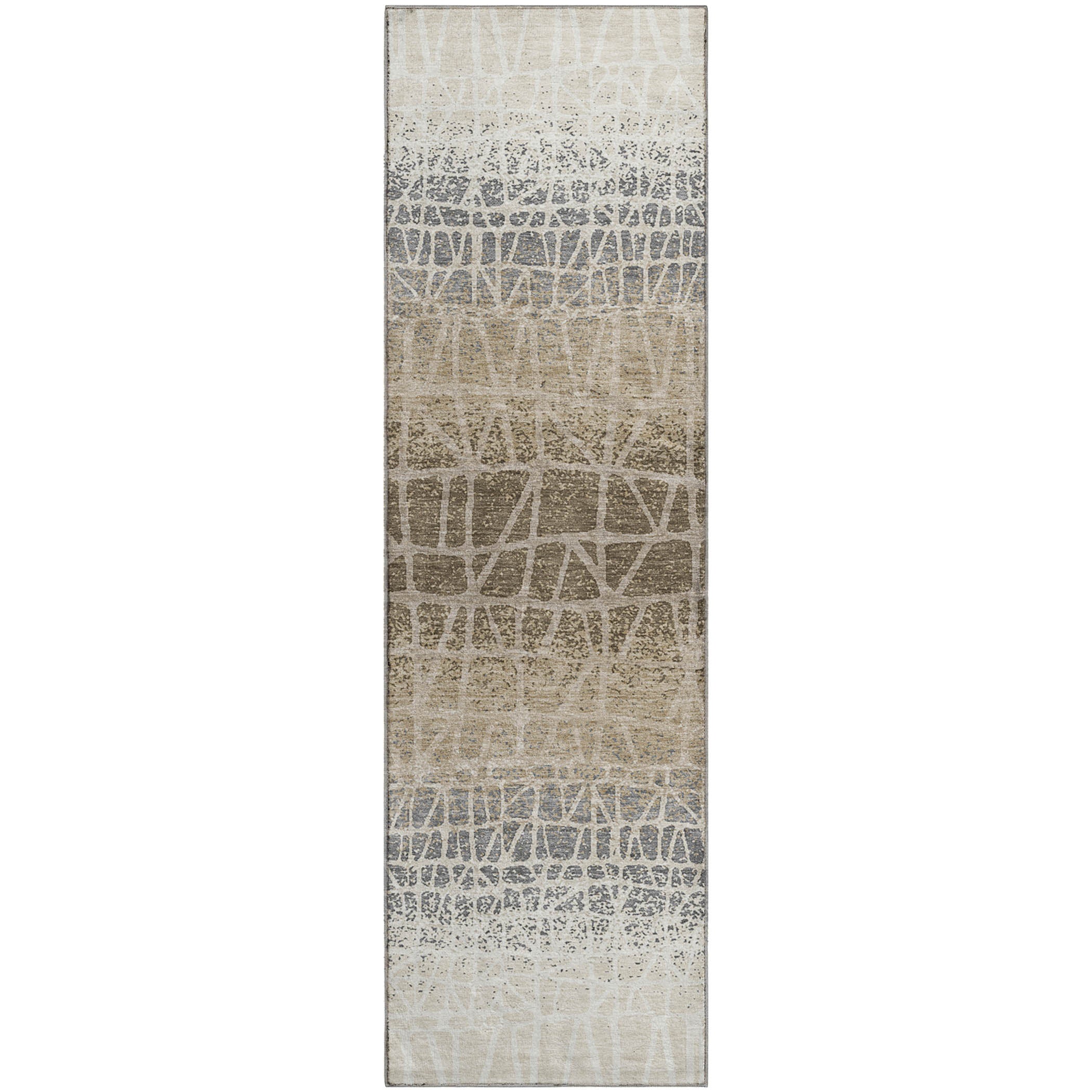 Mdina Machine Washable Transitional Ivory Rug 2'3" x 7'6" #shape_Runner