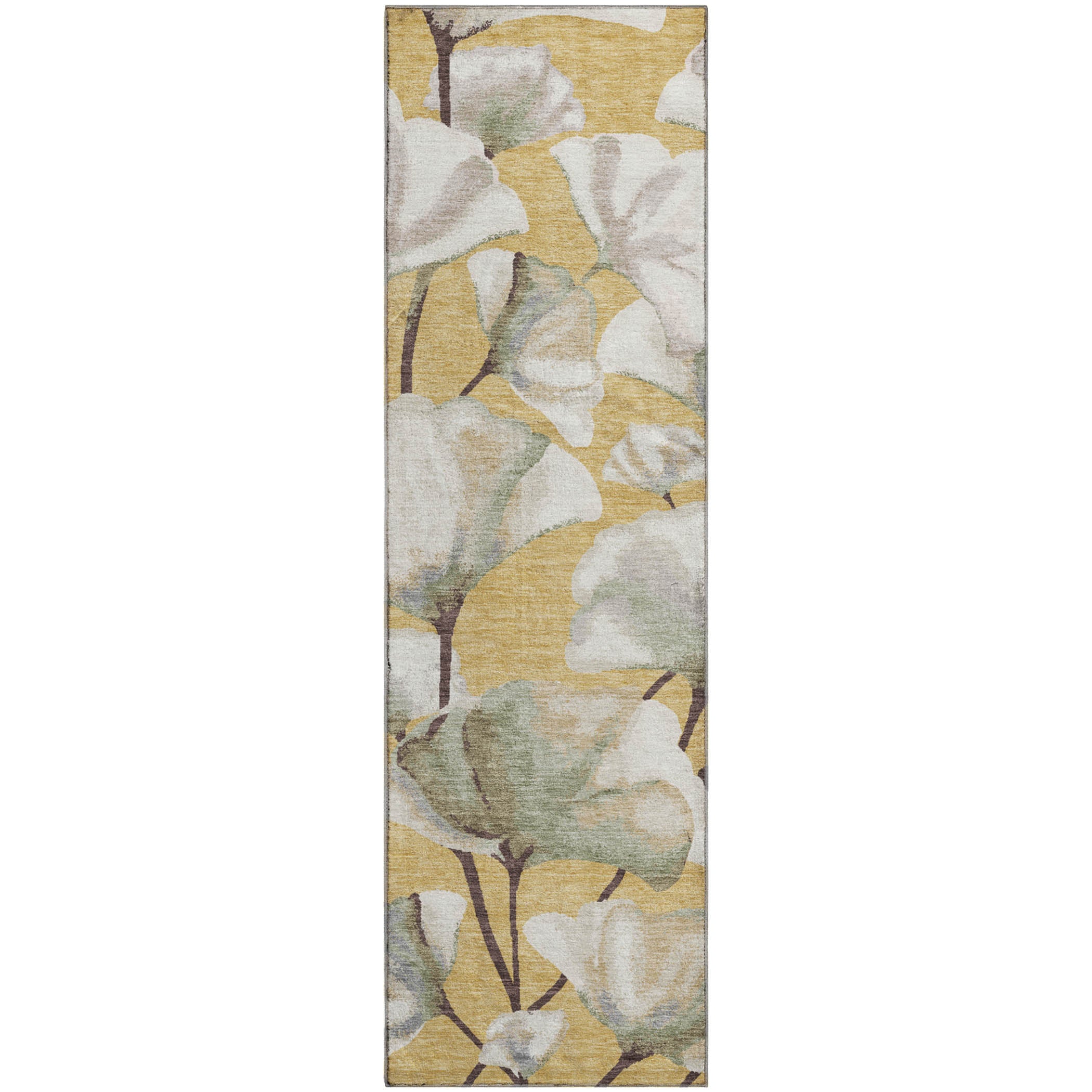 Mostar Machine Washable Transitional Gold Rug 2'3" x 7'6" #shape_Runner