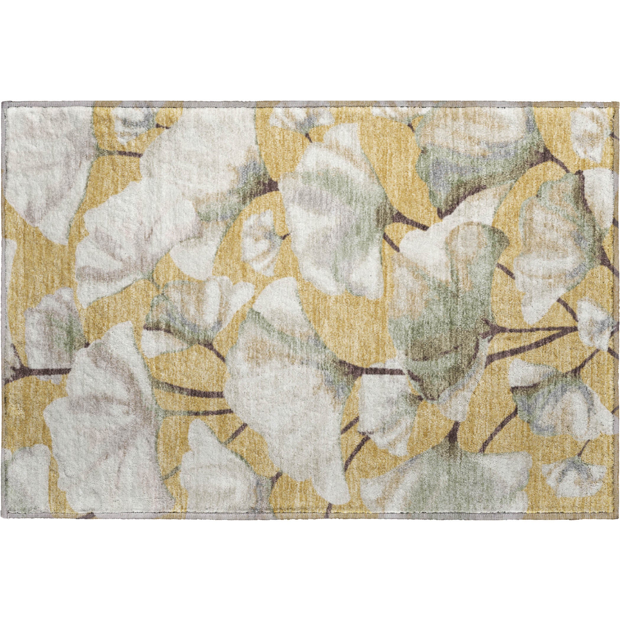 Mostar Machine Washable Transitional Gold Rug 1'8" x 2'6" #shape_Rectangle