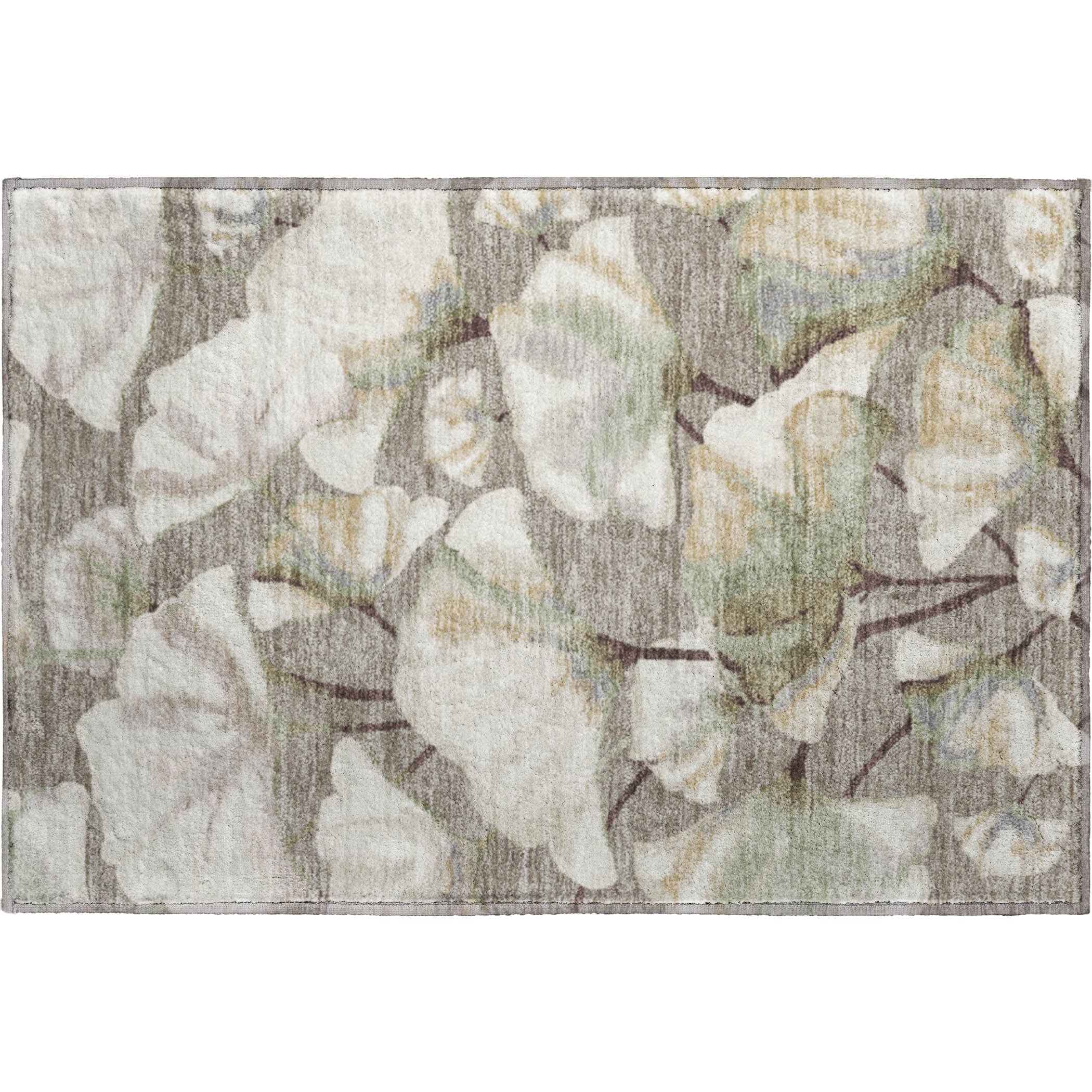 Mostar Machine Washable Transitional Taupe Brown Rug 1'8" x 2'6" #shape_Rectangle