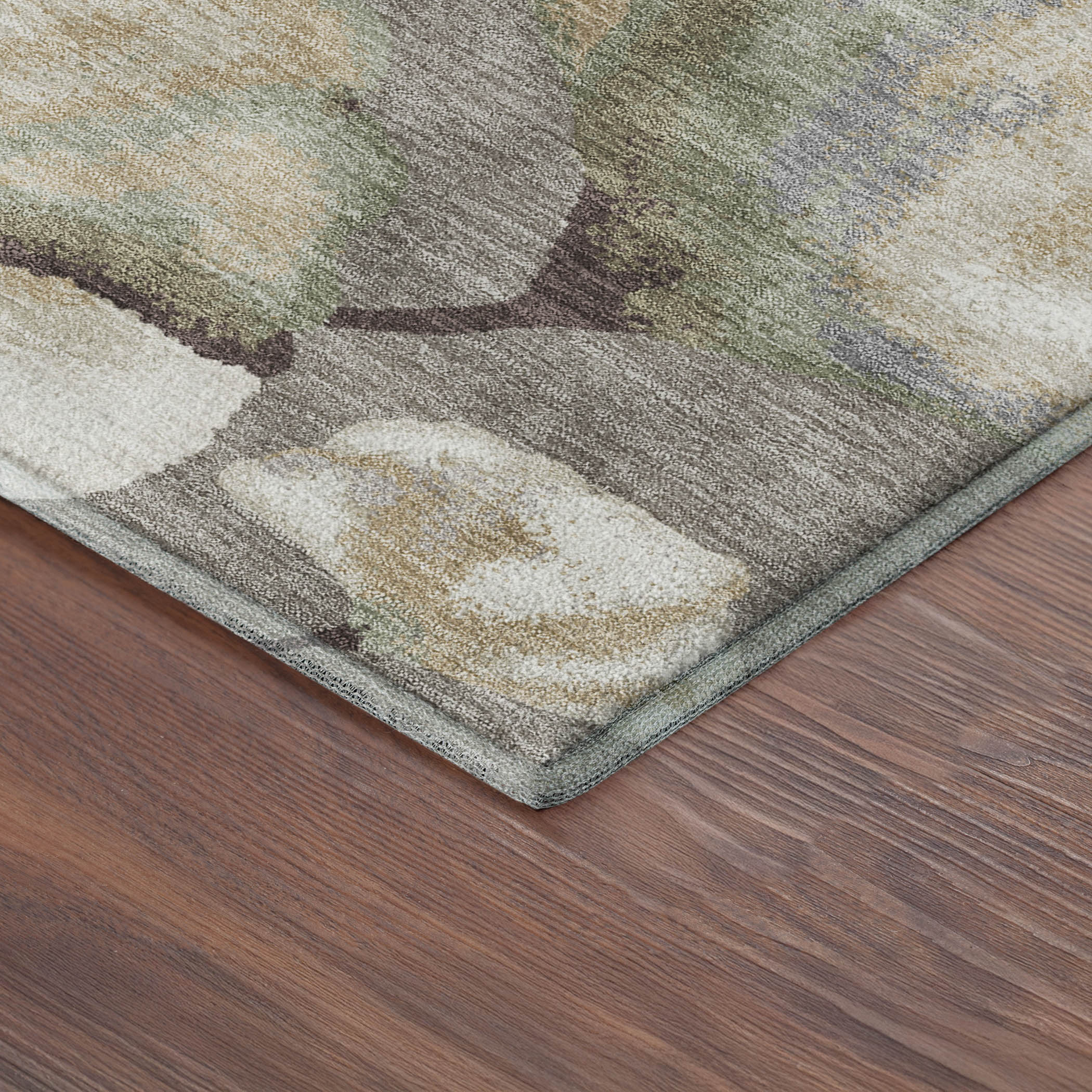 Mostar Machine Washable Transitional Taupe Brown Rug 1'8" x 2'6" #shape_Rectangle