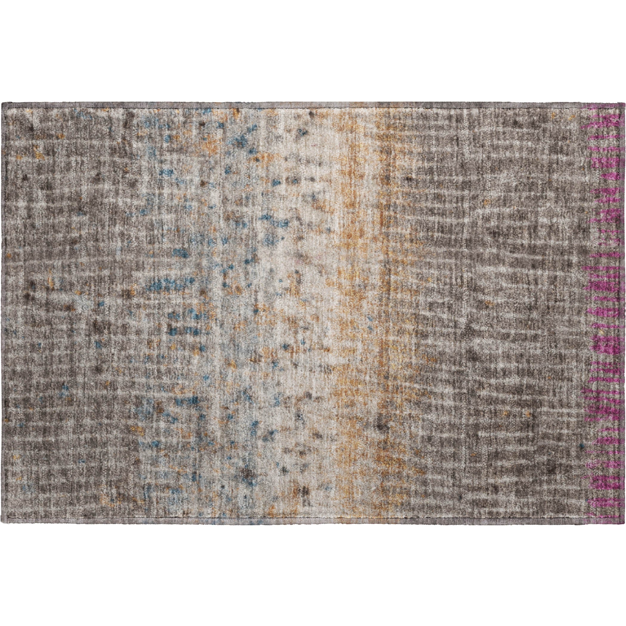 Antigua Machine Washable Transitional Taupe Brown Rug 1'8" x 2'6" #shape_Rectangle