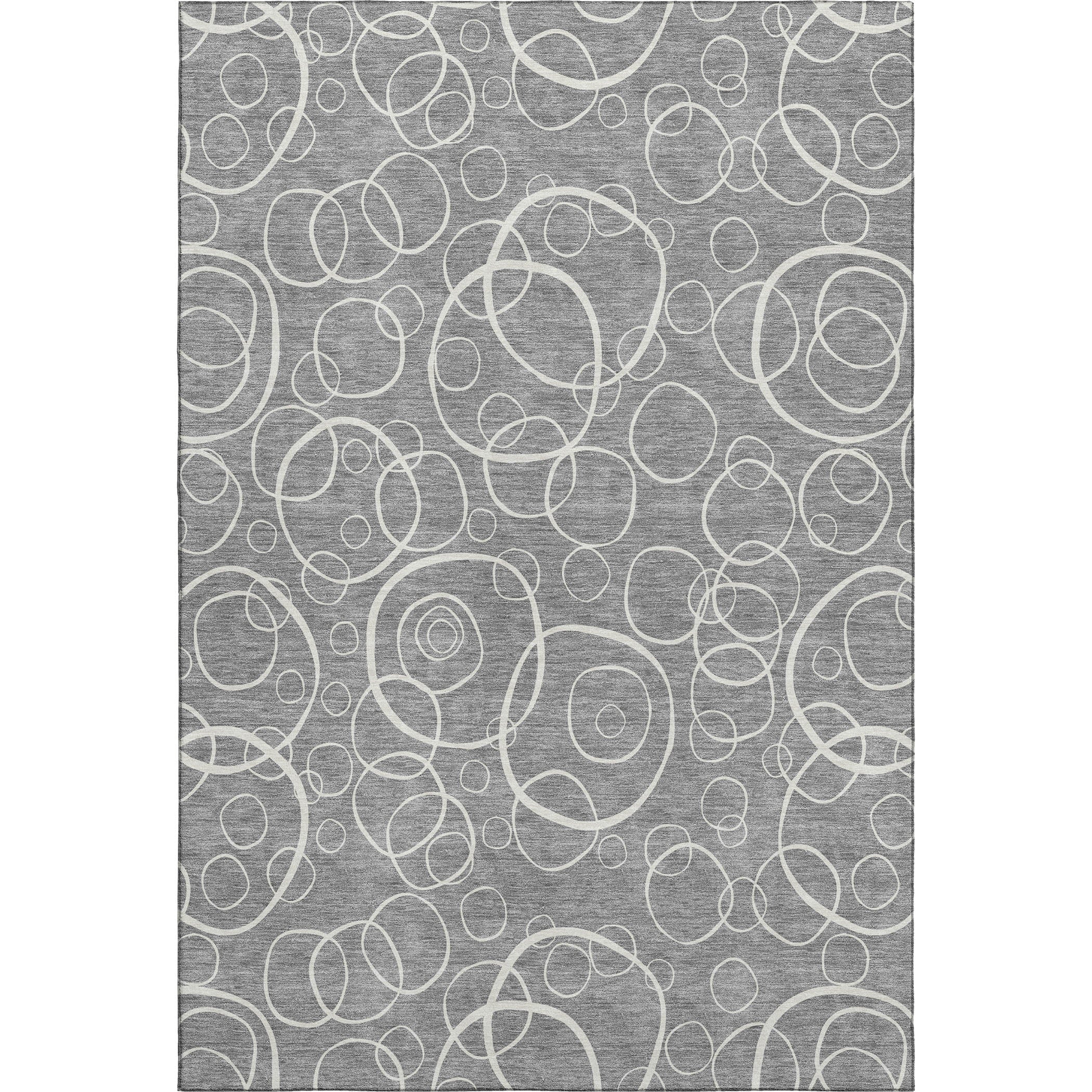 Cusco Machine Washable Transitional Gray Rug 3' x 5' #shape_Rectangle