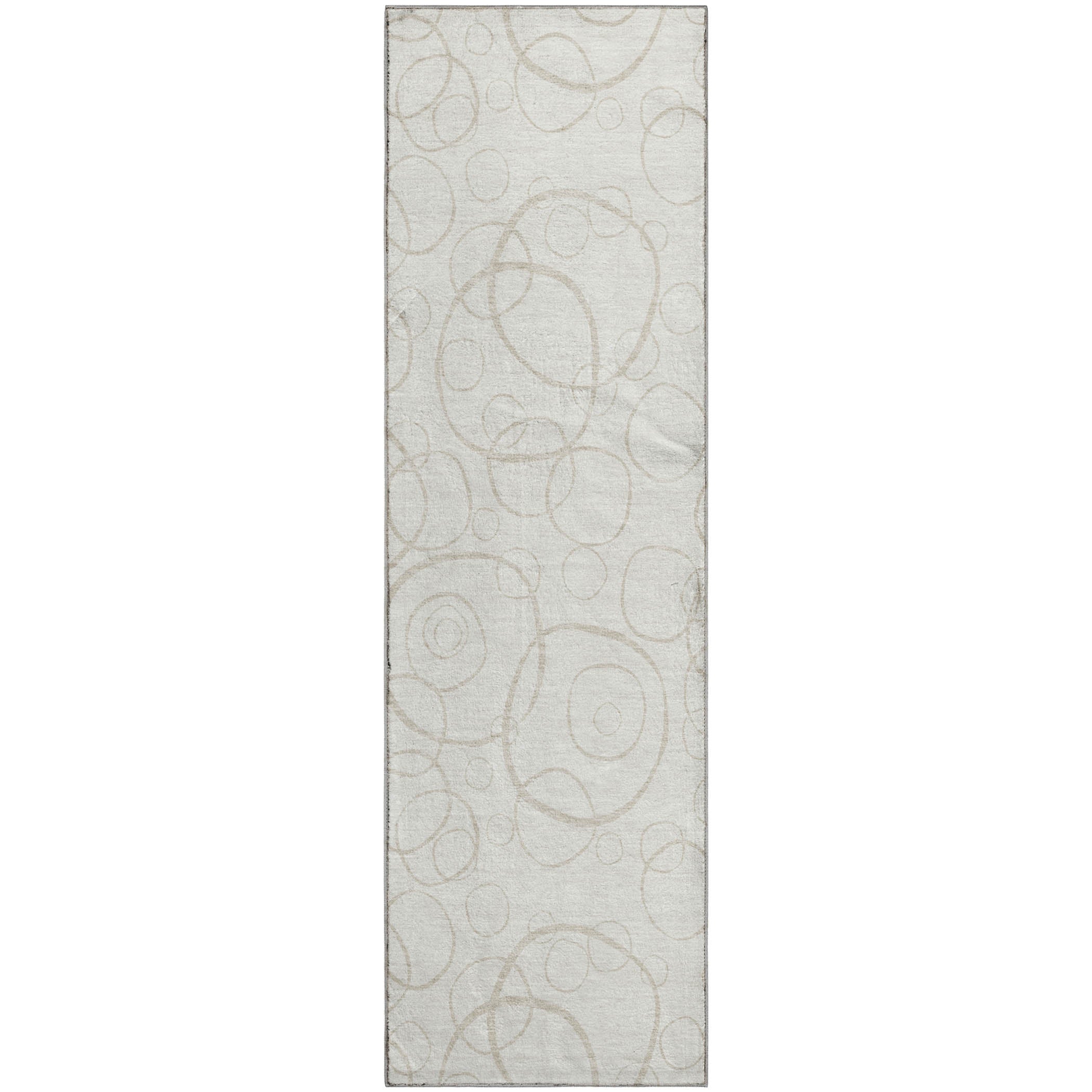 Cusco Machine Washable Transitional Ivory Rug 2'3" x 7'6" #shape_Runner