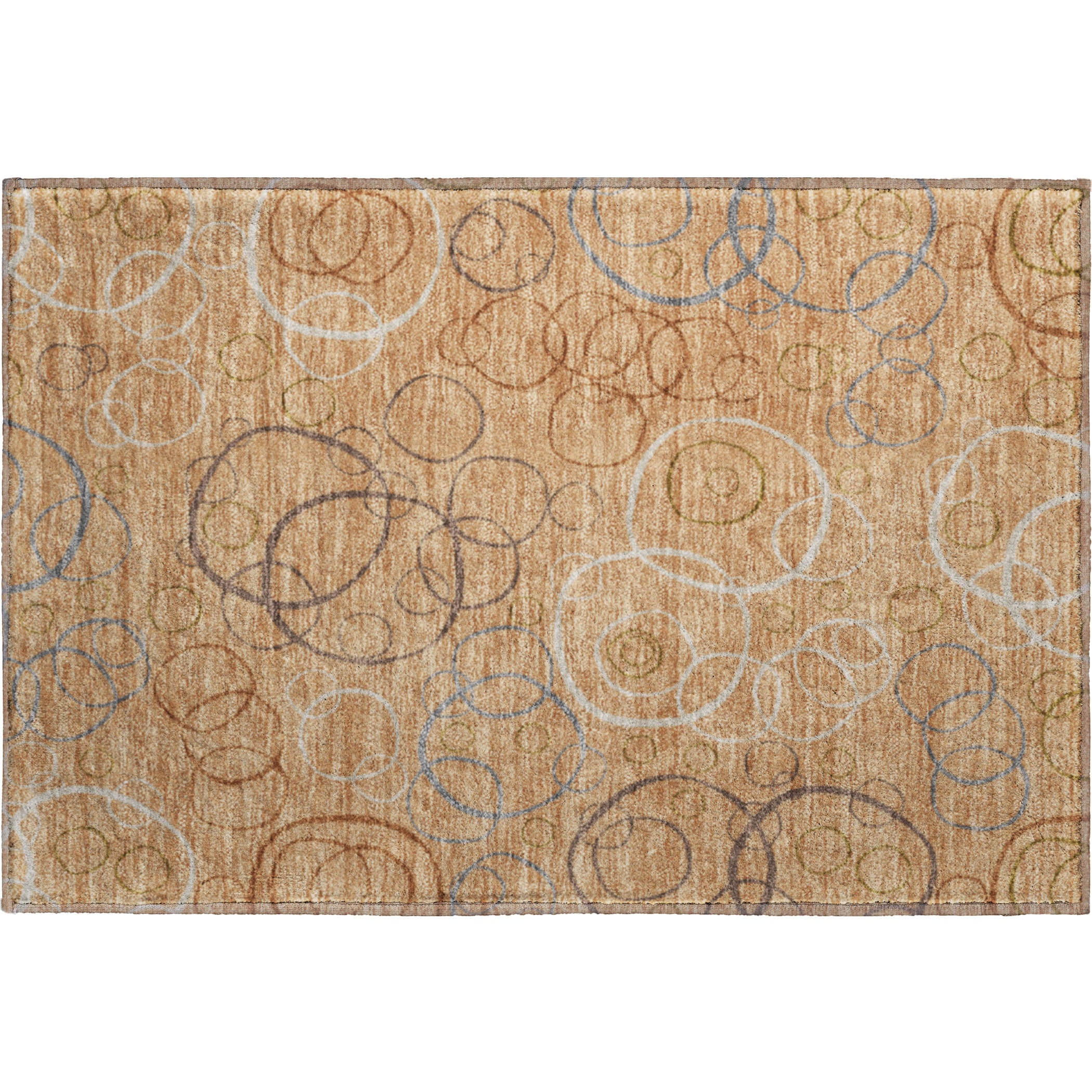 Porto Machine Washable Transitional Copper Orange Rug 1'8" x 2'6" #shape_Rectangle