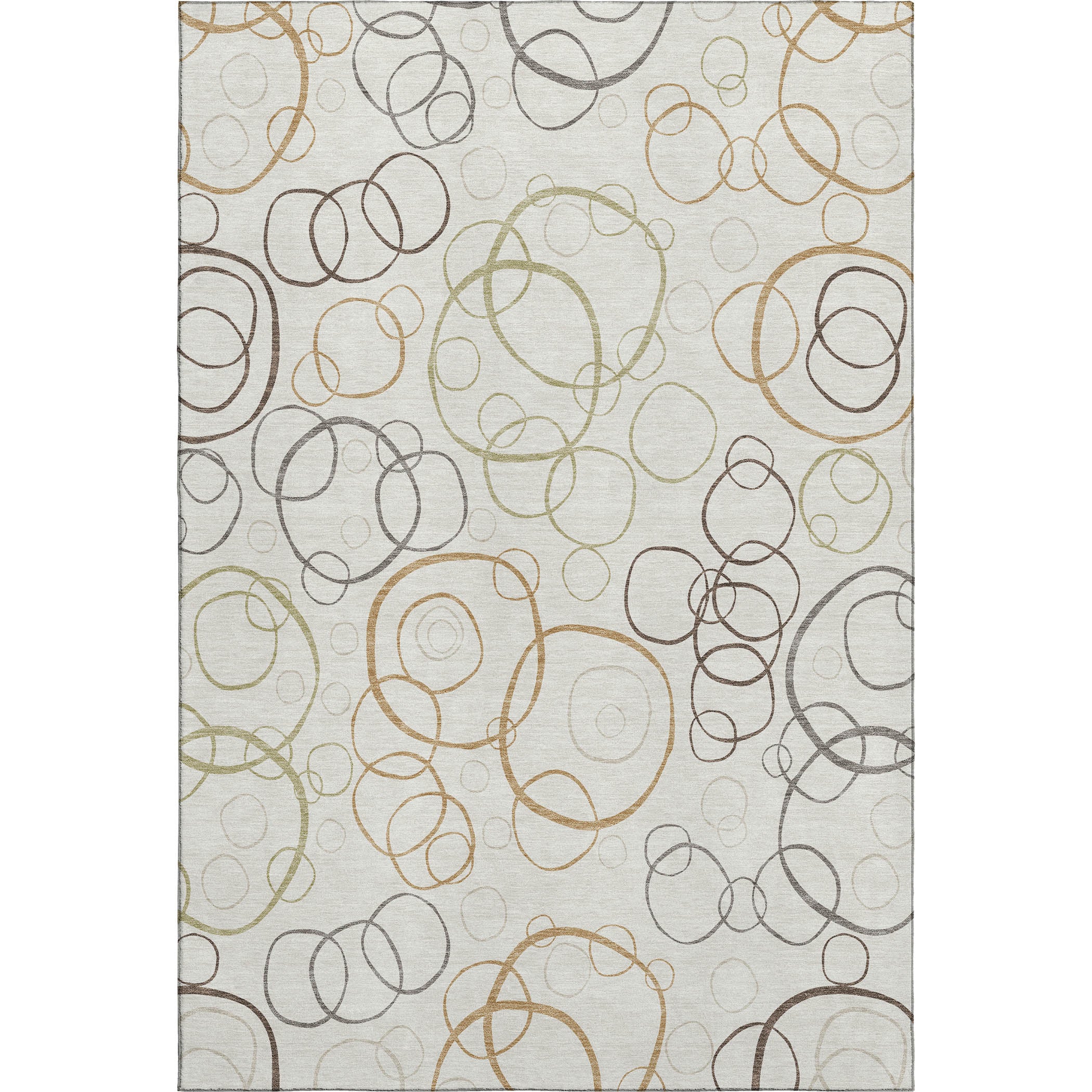 Porto Machine Washable Transitional Ivory Rug 3' x 5' #shape_Rectangle