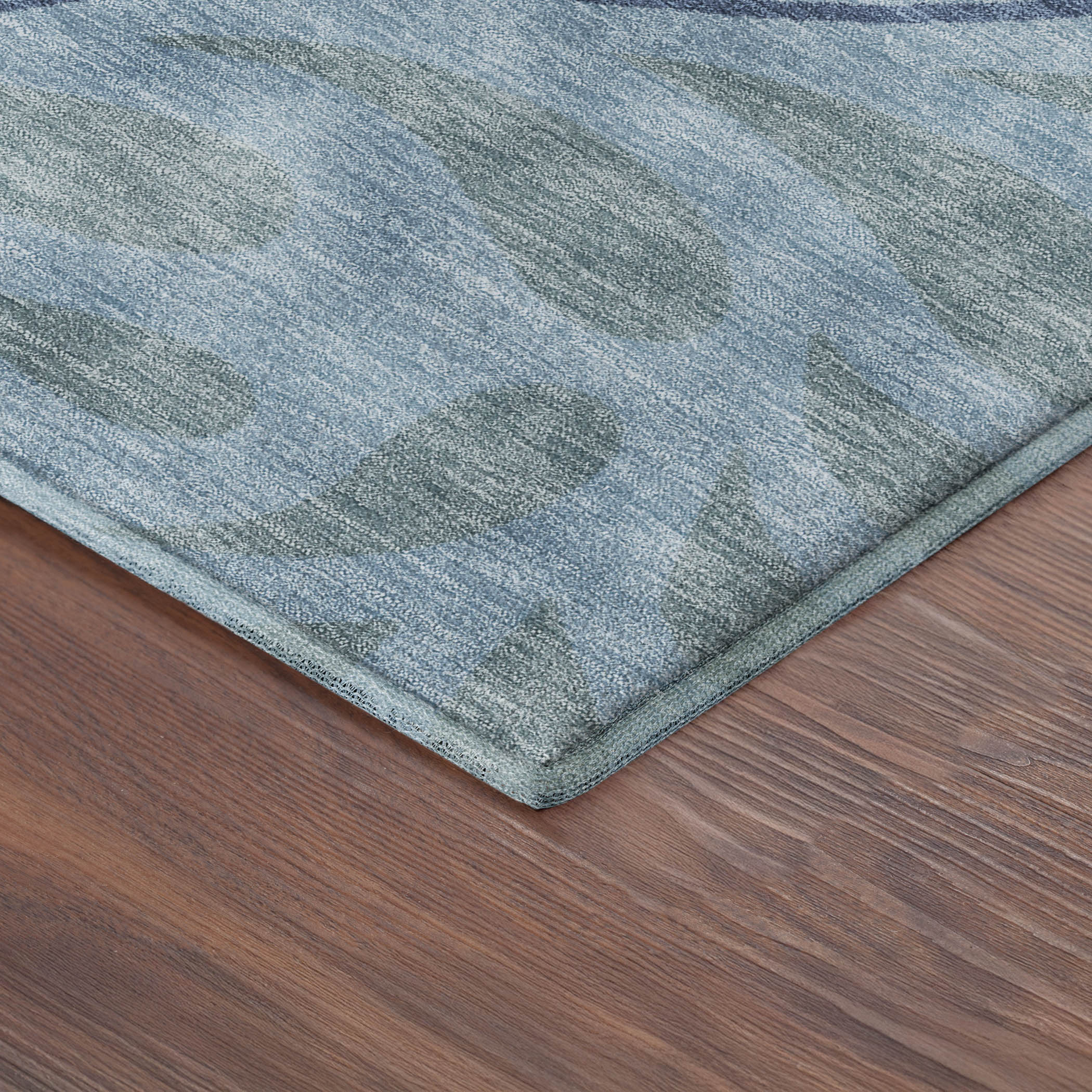 Split Machine Washable Transitional Denim Blue Rug 1'8" x 2'6" #shape_Rectangle