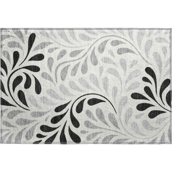 Split Machine Washable Transitional Ivory Rug 1'8" x 2'6"