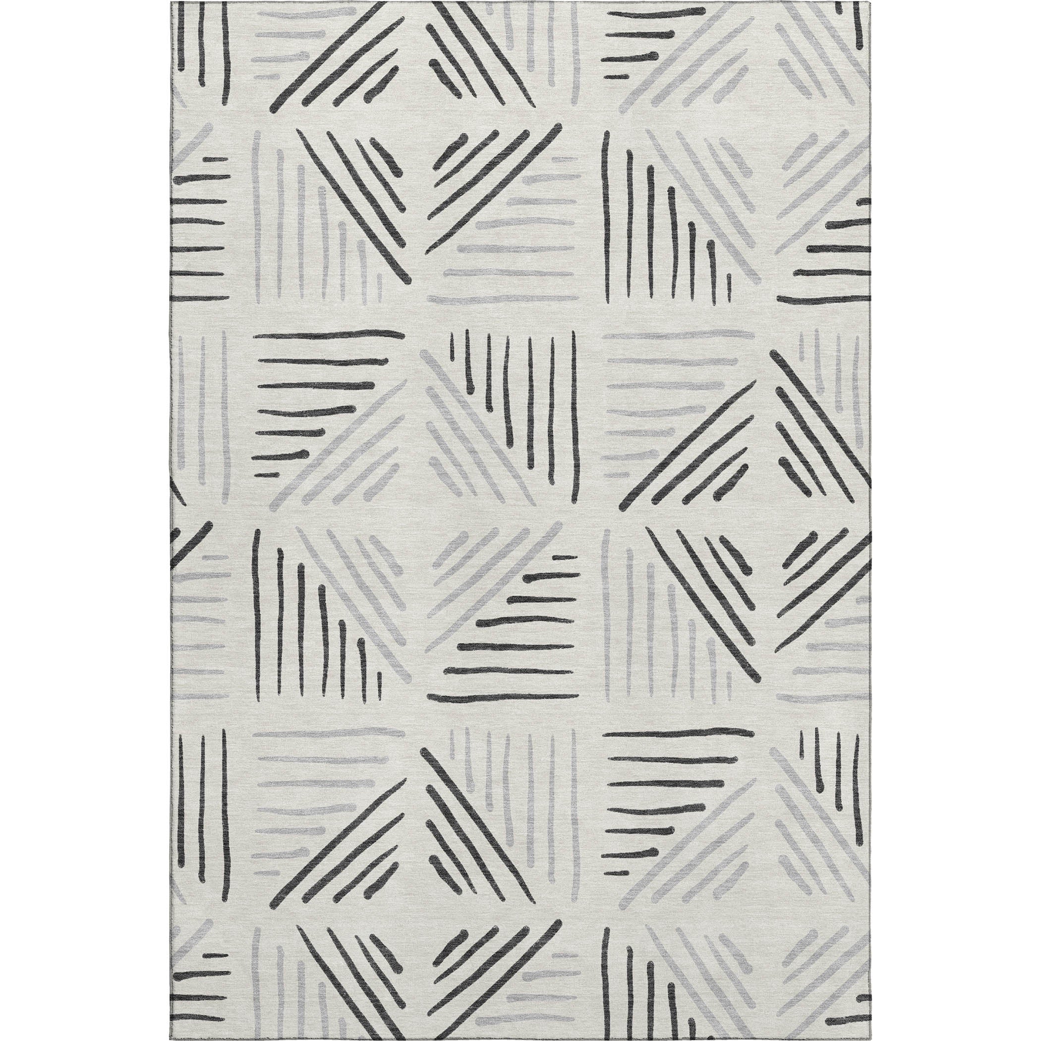 Kyoto Machine Washable Transitional Ivory Rug 3' x 5' #shape_Rectangle