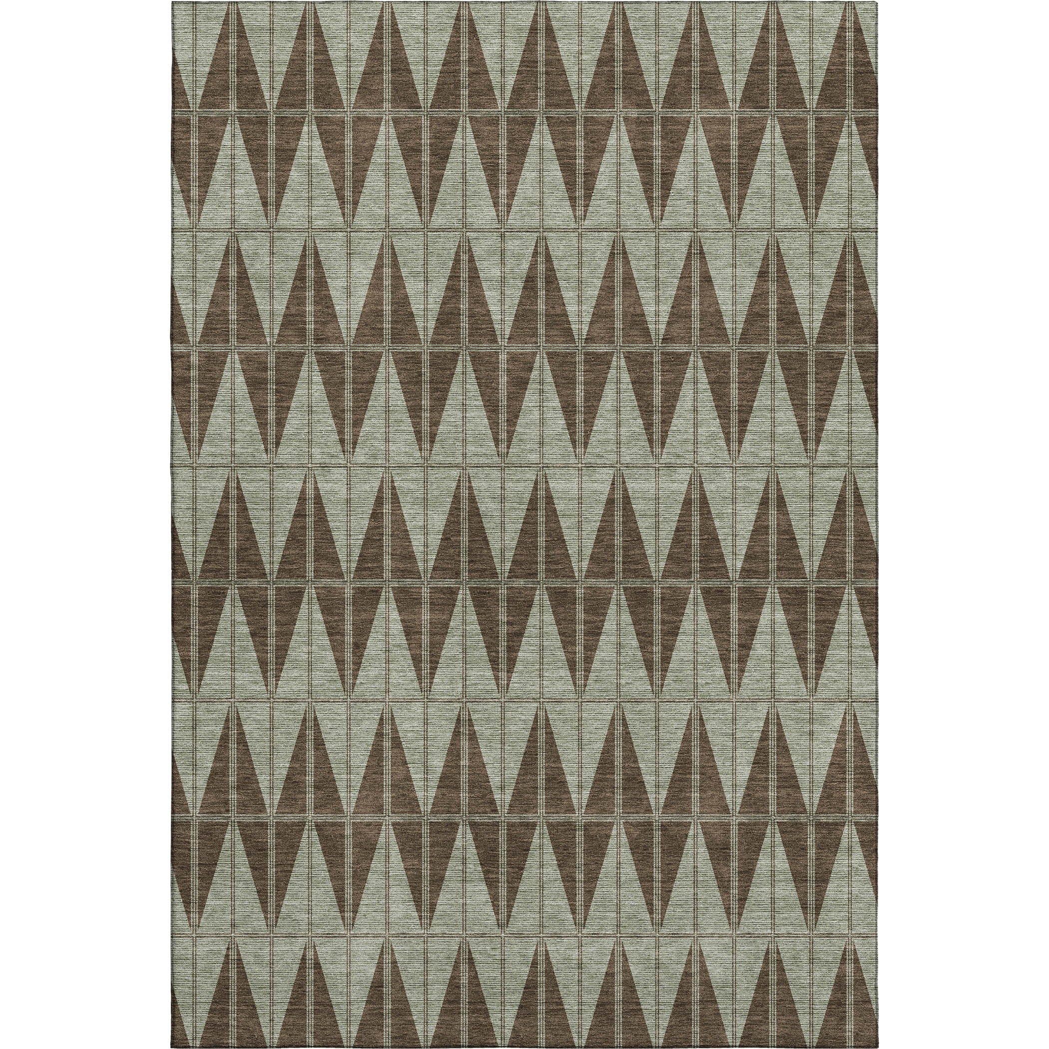 Zanzibar Machine Washable Transitional Chocolate Brown Rug 3' x 5' #shape_Rectangle