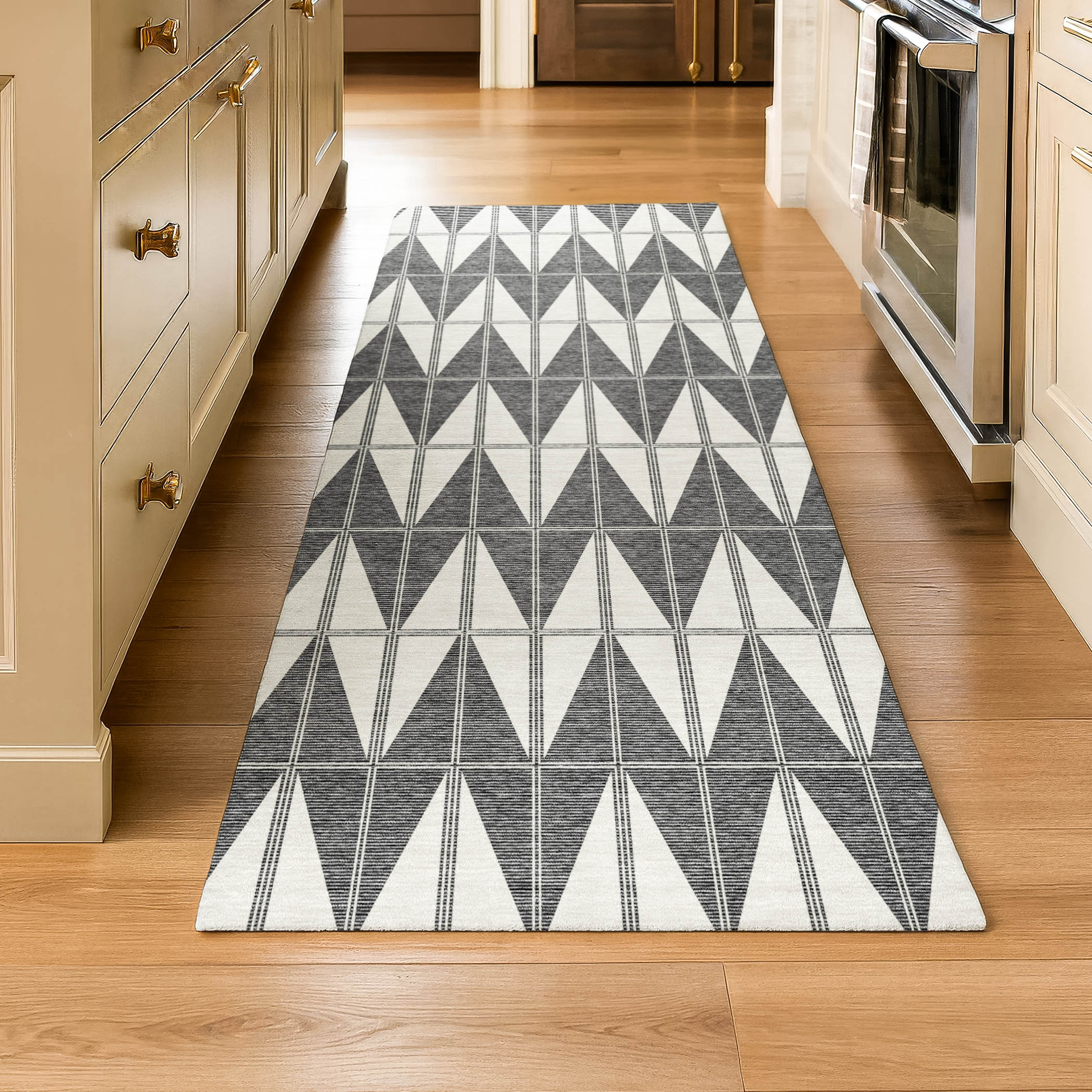 Zanzibar Machine Washable Transitional Ivory Rug 2'3" x 7'6" #shape_Runner