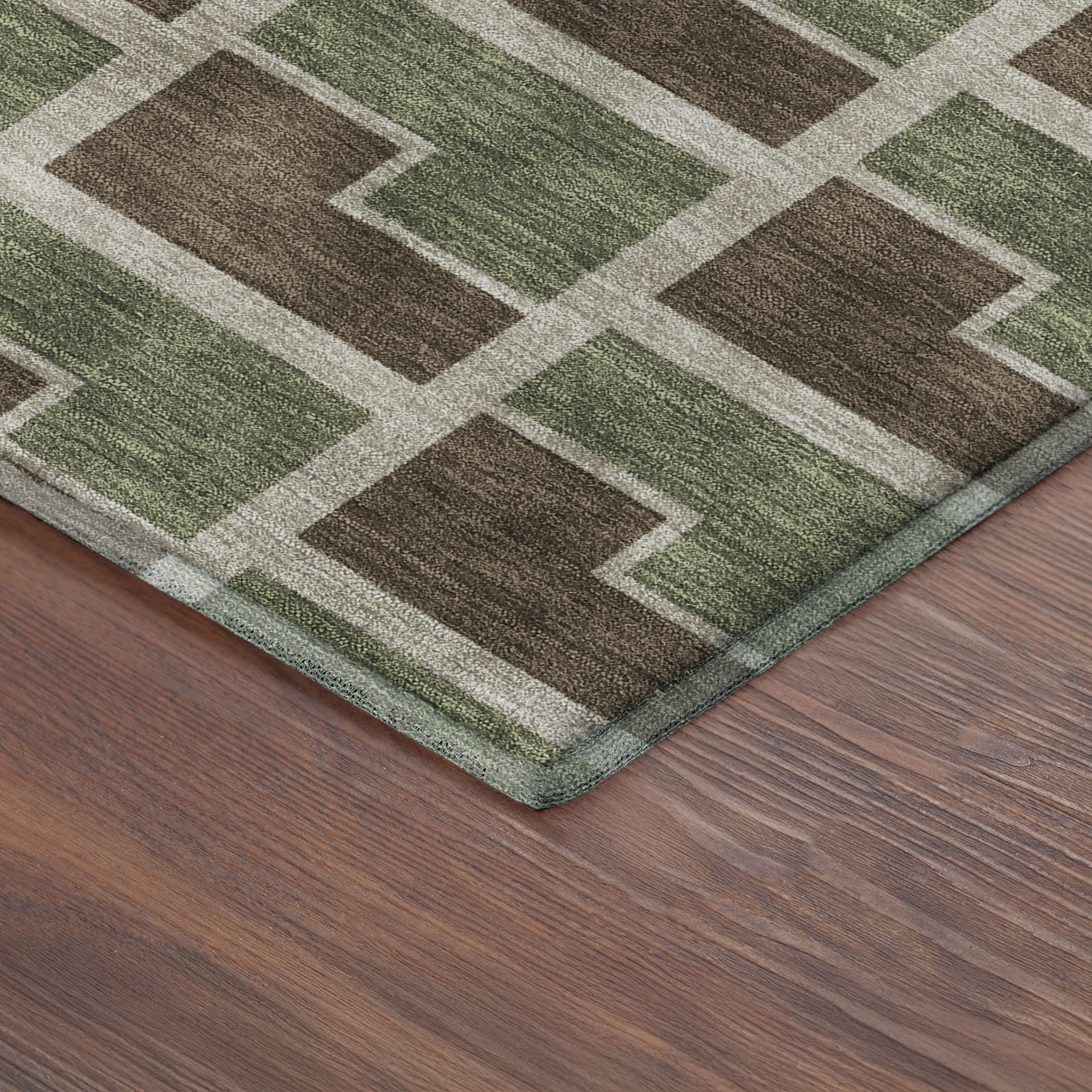 Chiang Mai Machine Washable Transitional Chocolate Brown Rug 1'8" x 2'6" #shape_Rectangle