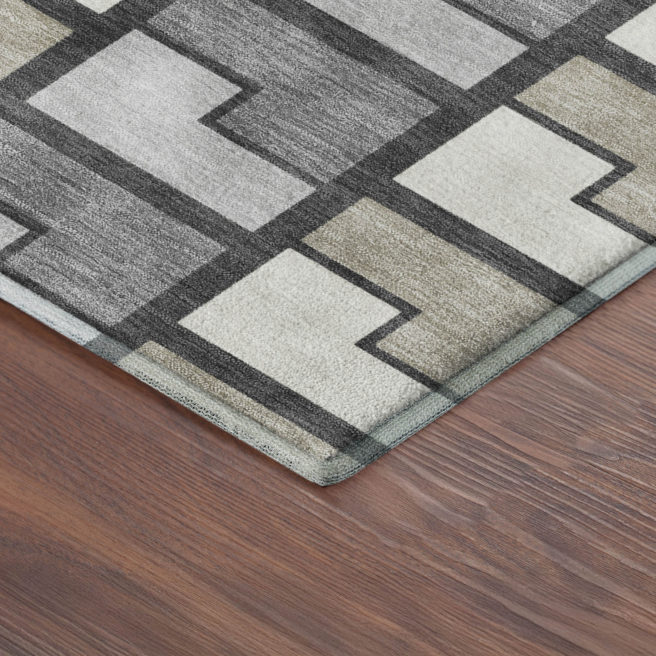 Antigua Machine Washable Transitional Ivory Rug 1'8" x 2'6" #shape_Rectangle