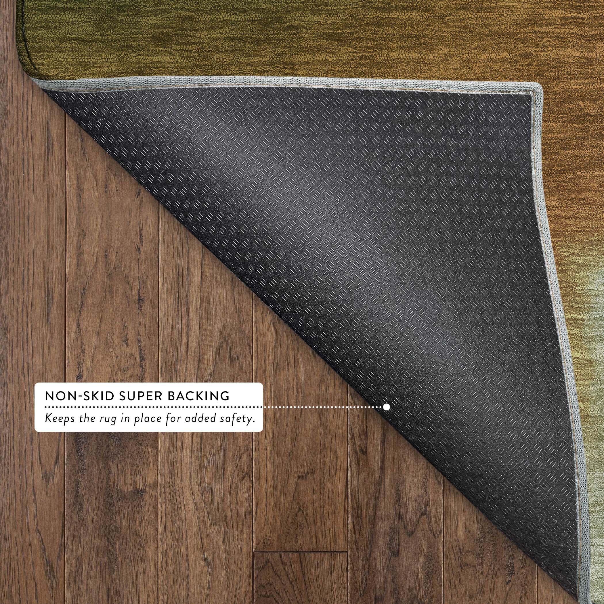 Bangkok Machine Washable Contemporary Blue Rug 1'8" x 2'6" #shape_Rectangle