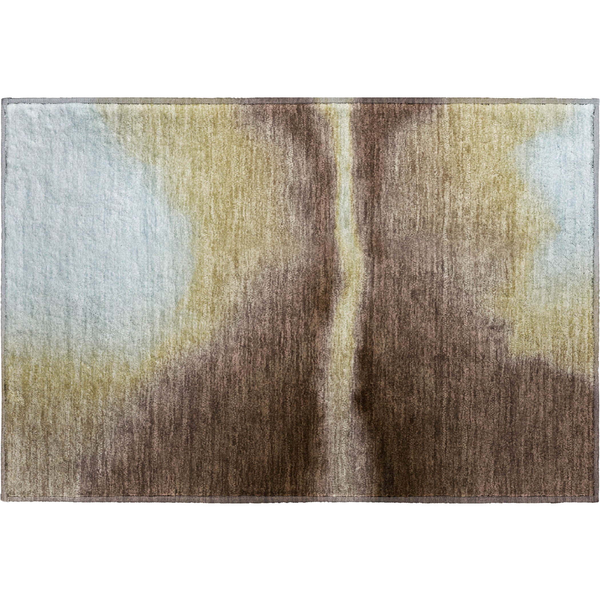 Bangkok Machine Washable Contemporary Fudge Brown Rug 1'8" x 2'6" #shape_Rectangle