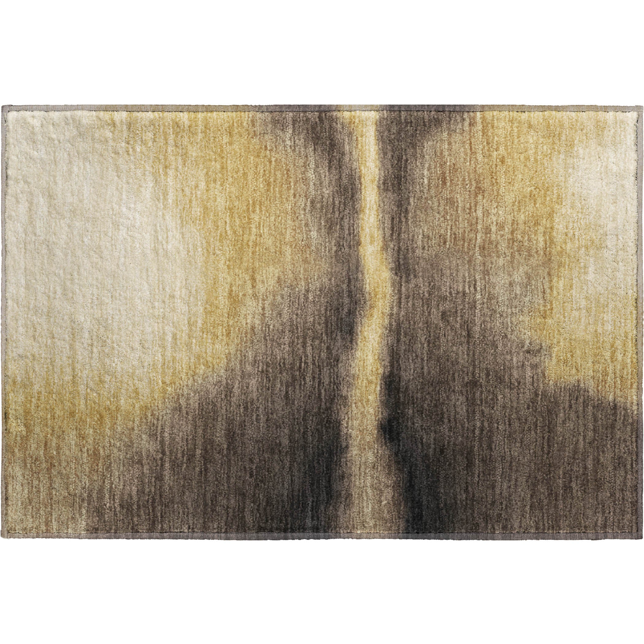 Bangkok Machine Washable Contemporary Honey Gold Rug 1'8" x 2'6" #shape_Rectangle