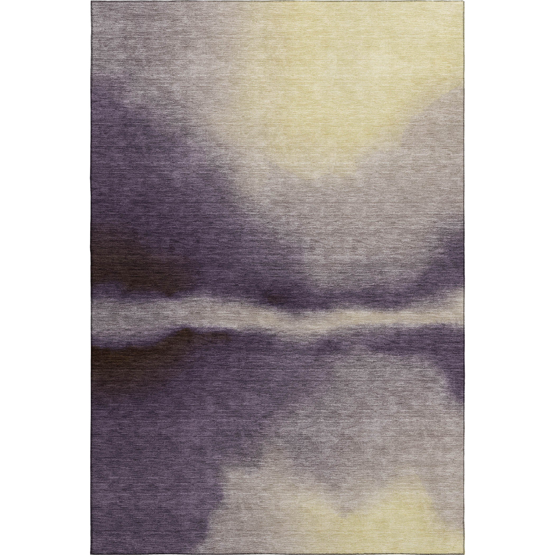 Bangkok Machine Washable Contemporary Plum Purple Rug 3' x 5' #shape_Rectangle