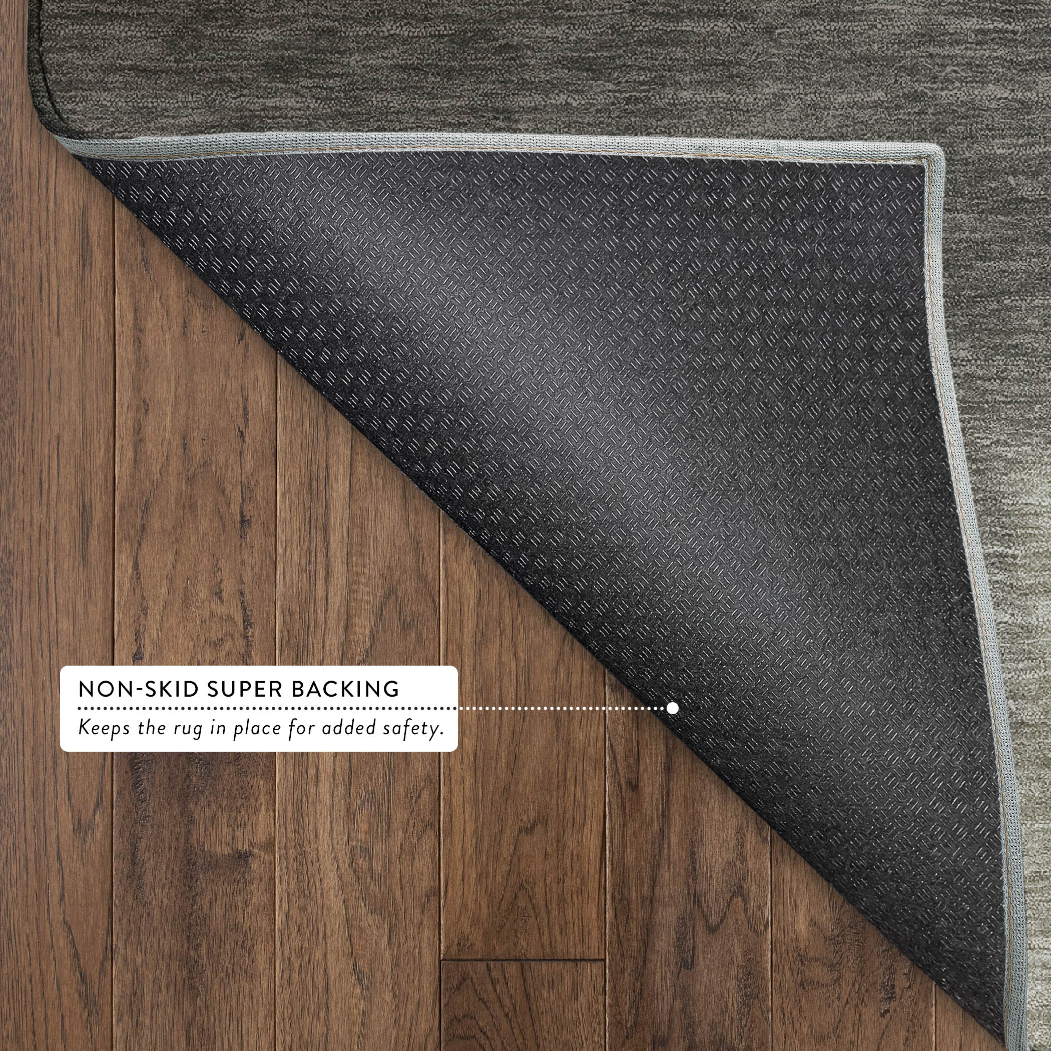 Bangkok Machine Washable Contemporary Taupe Brown Rug 1'8" x 2'6" #shape_Rectangle