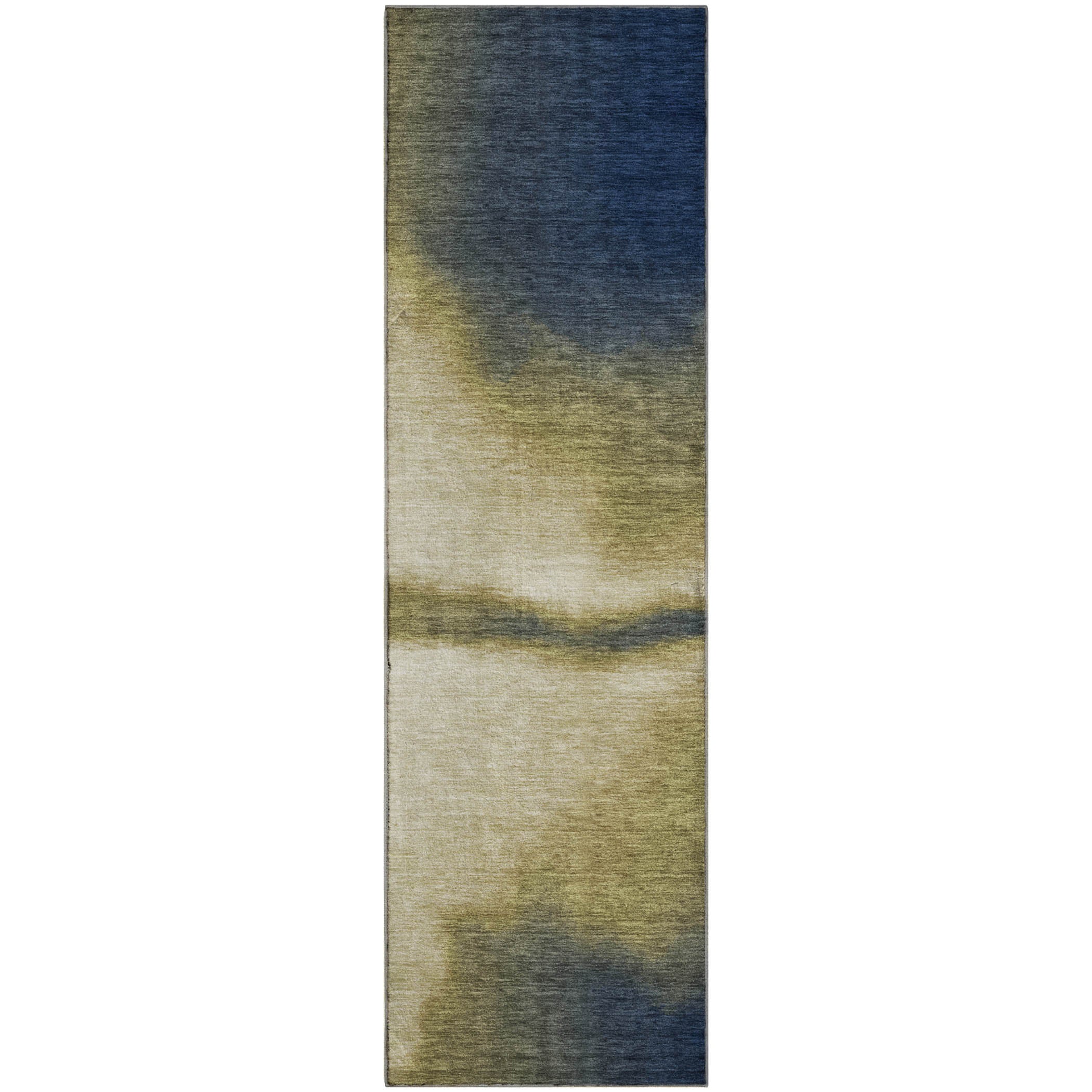 Bangkok Machine Washable Transitional Wheat Gold Rug 2'3" x 7'6" #shape_Runner