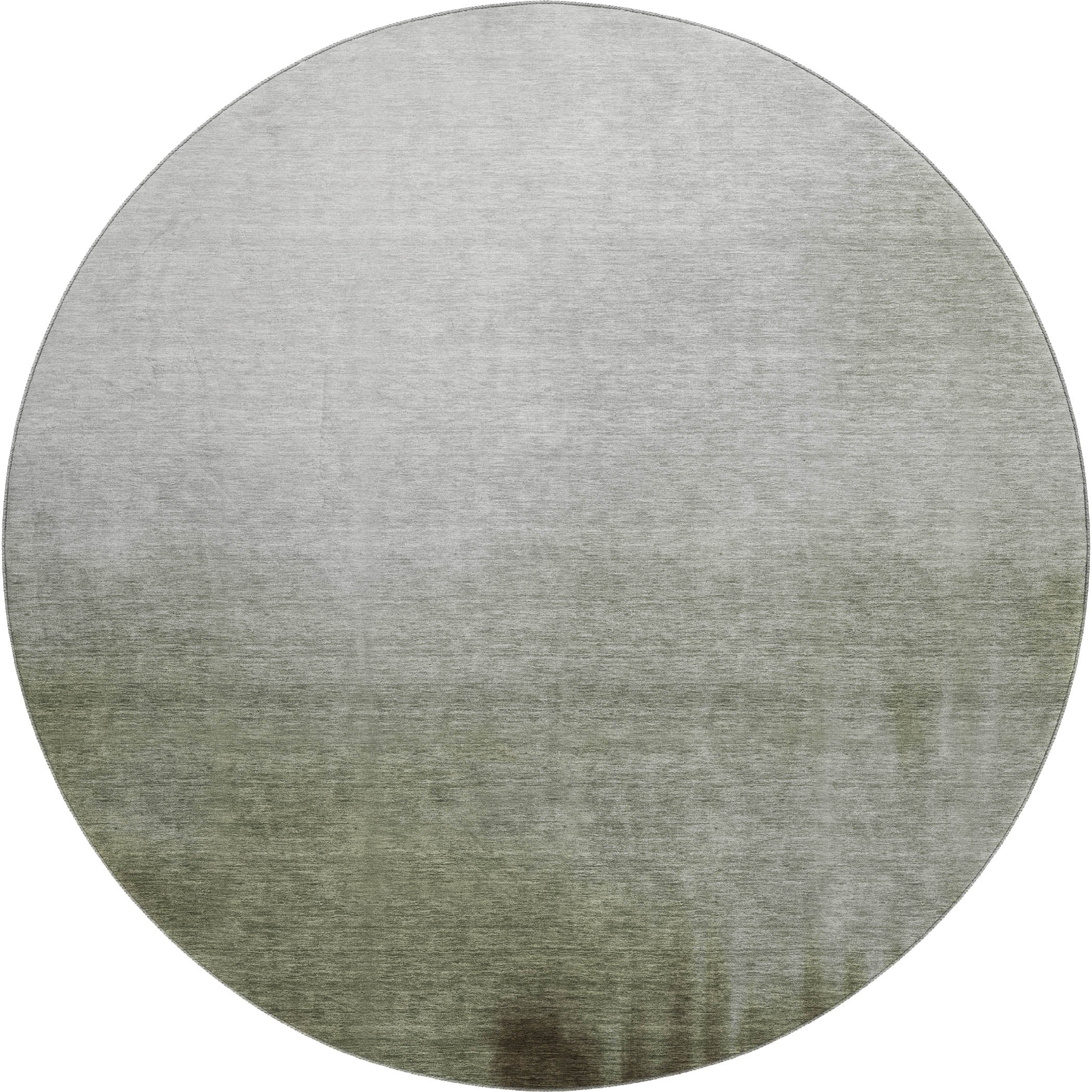 Antigua Machine Washable Transitional Celery Green Rug 8' x 8' #shape_Round