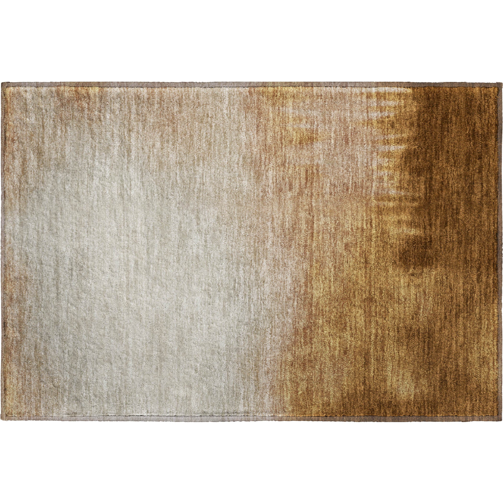 Antigua Machine Washable Transitional Copper Orange Rug 1'8" x 2'6" #shape_Rectangle