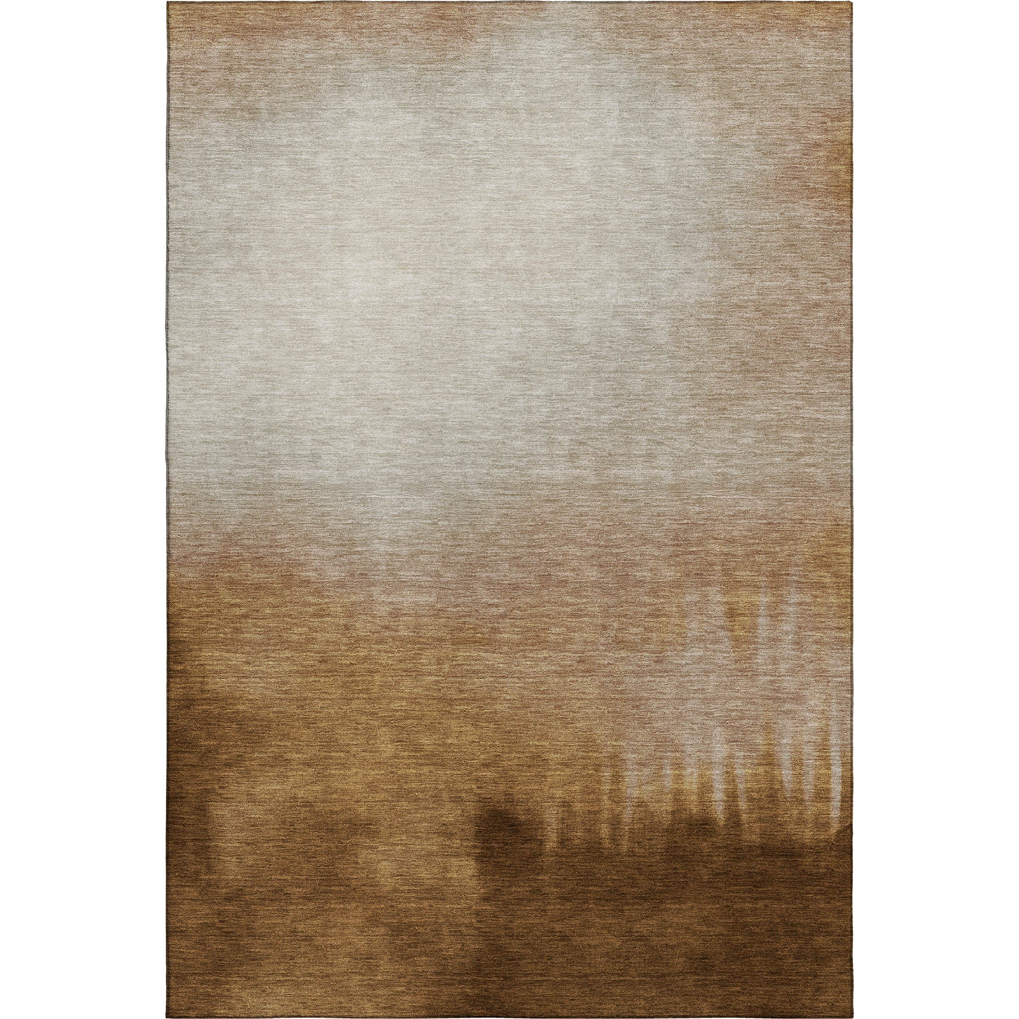 Antigua Machine Washable Transitional Copper Orange Rug 3' x 5' #shape_Rectangle