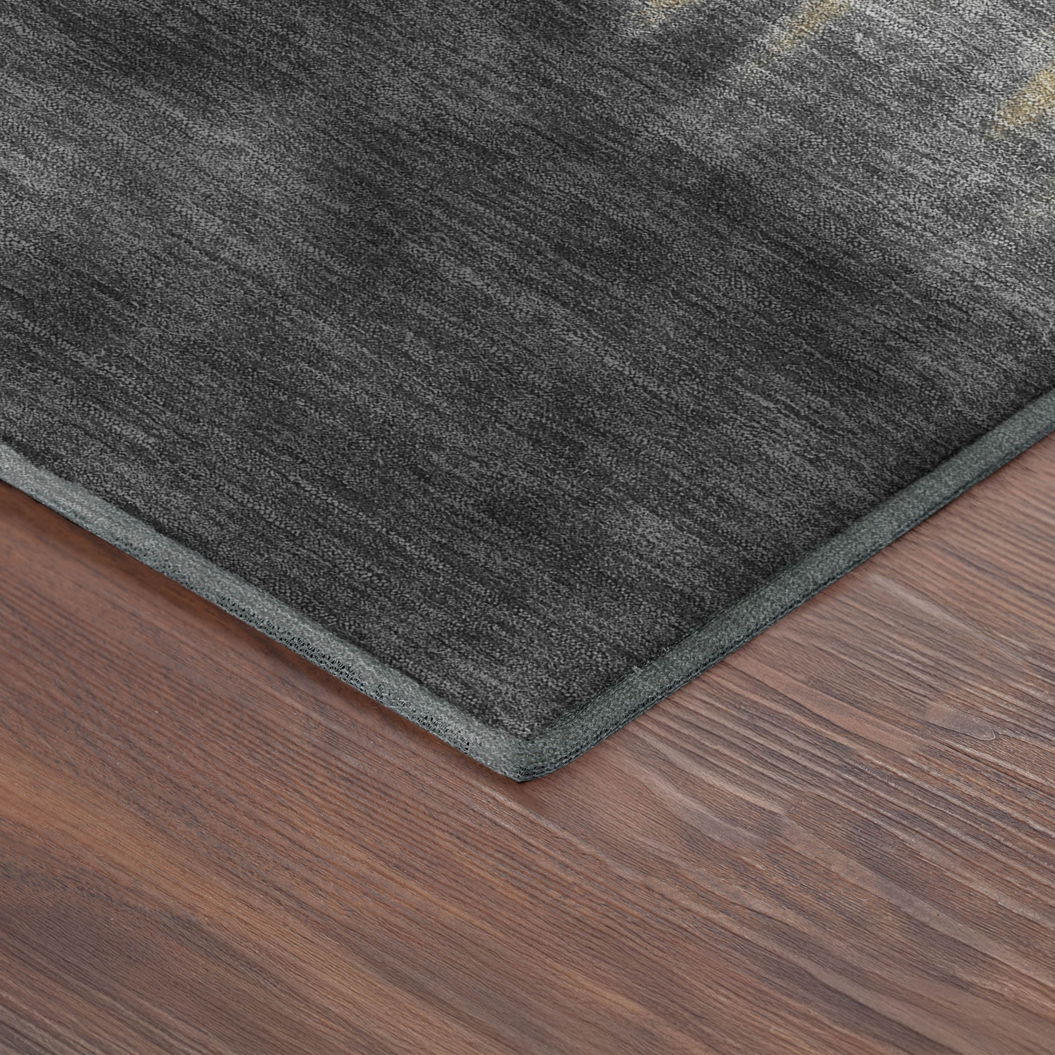 Antigua Machine Washable Transitional Granite Gray Rug 1'8" x 2'6" #shape_Rectangle