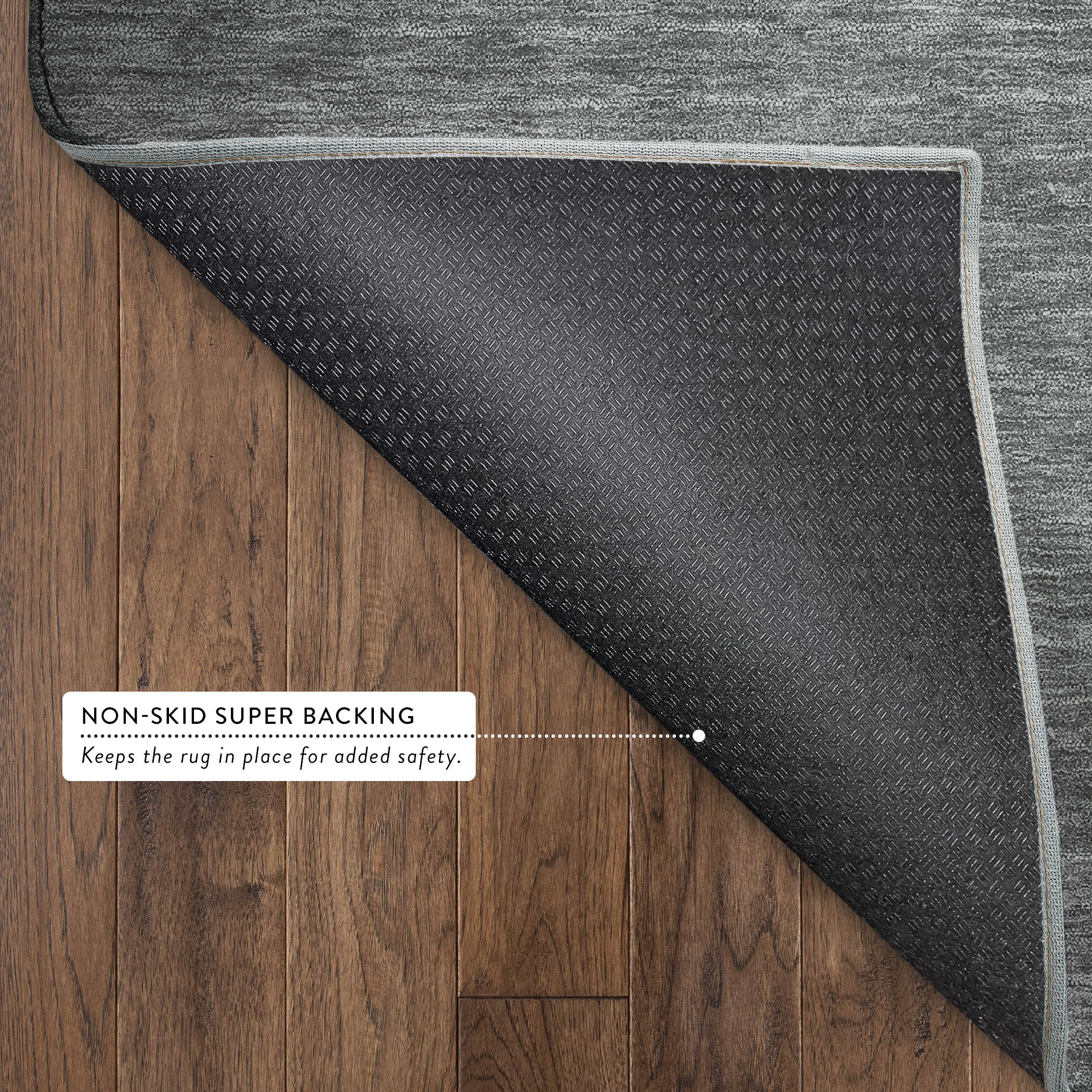 Antigua Machine Washable Transitional Gray Rug 1'8" x 2'6" #shape_Rectangle