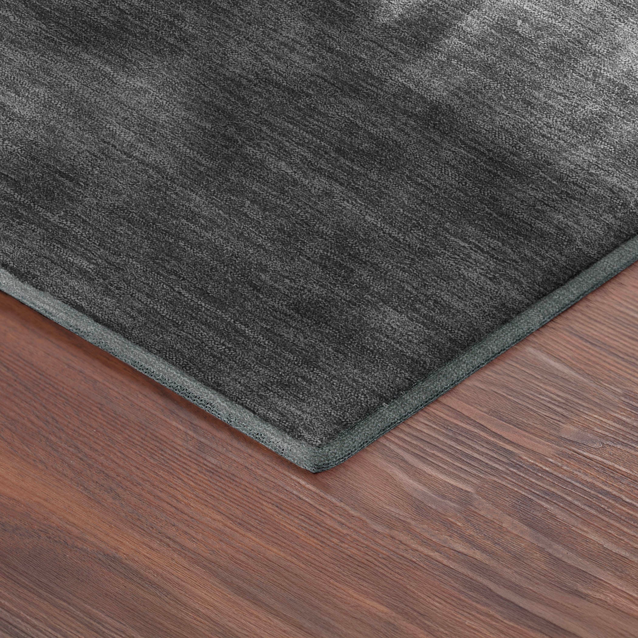 Antigua Machine Washable Transitional Gray Rug 1'8" x 2'6" #shape_Rectangle