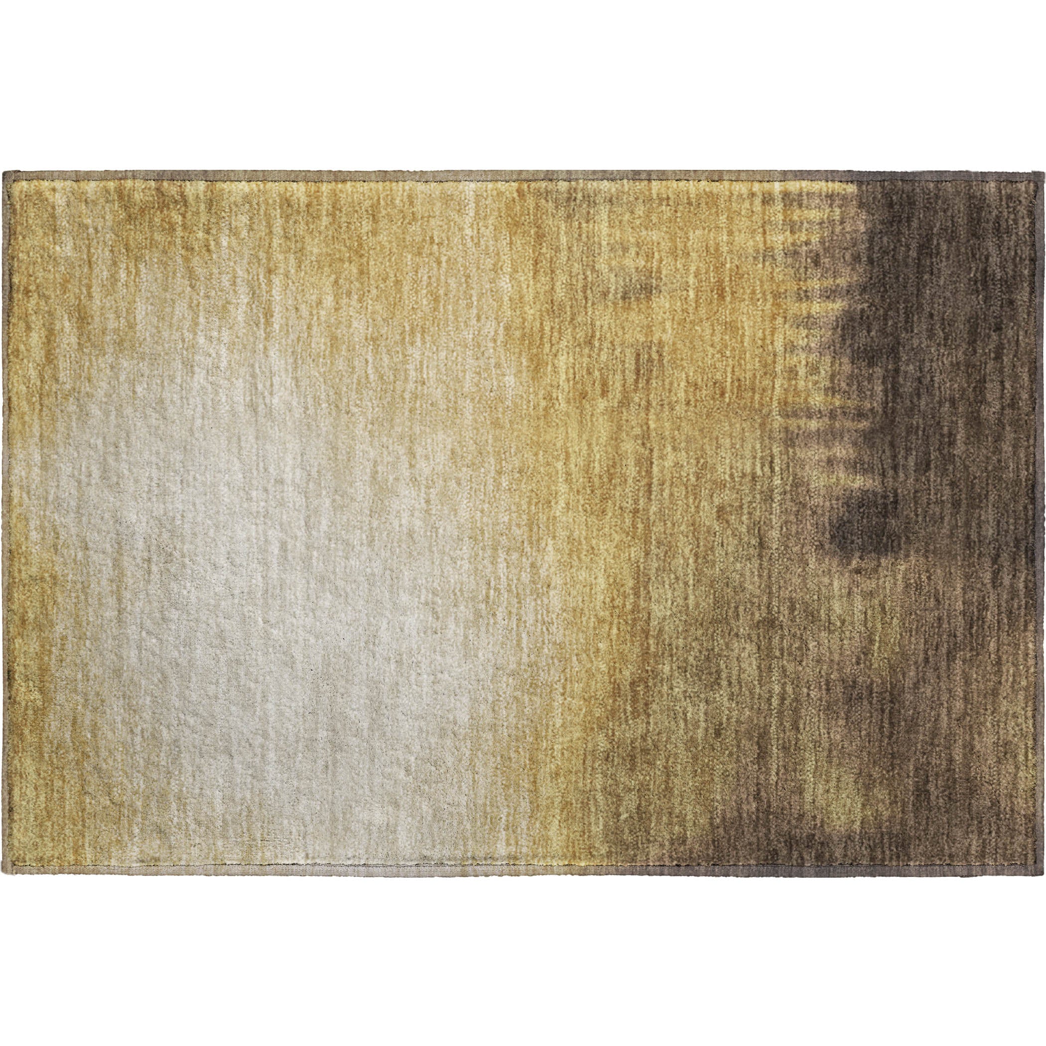 Antigua Machine Washable Transitional Honey Gold Rug 1'8" x 2'6" #shape_Rectangle