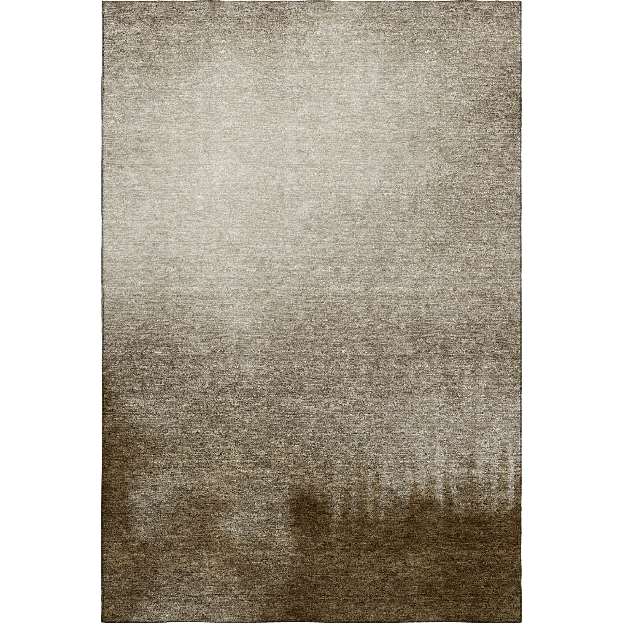 Antigua Machine Washable Transitional Khaki Brown Rug 3' x 5' #shape_Rectangle