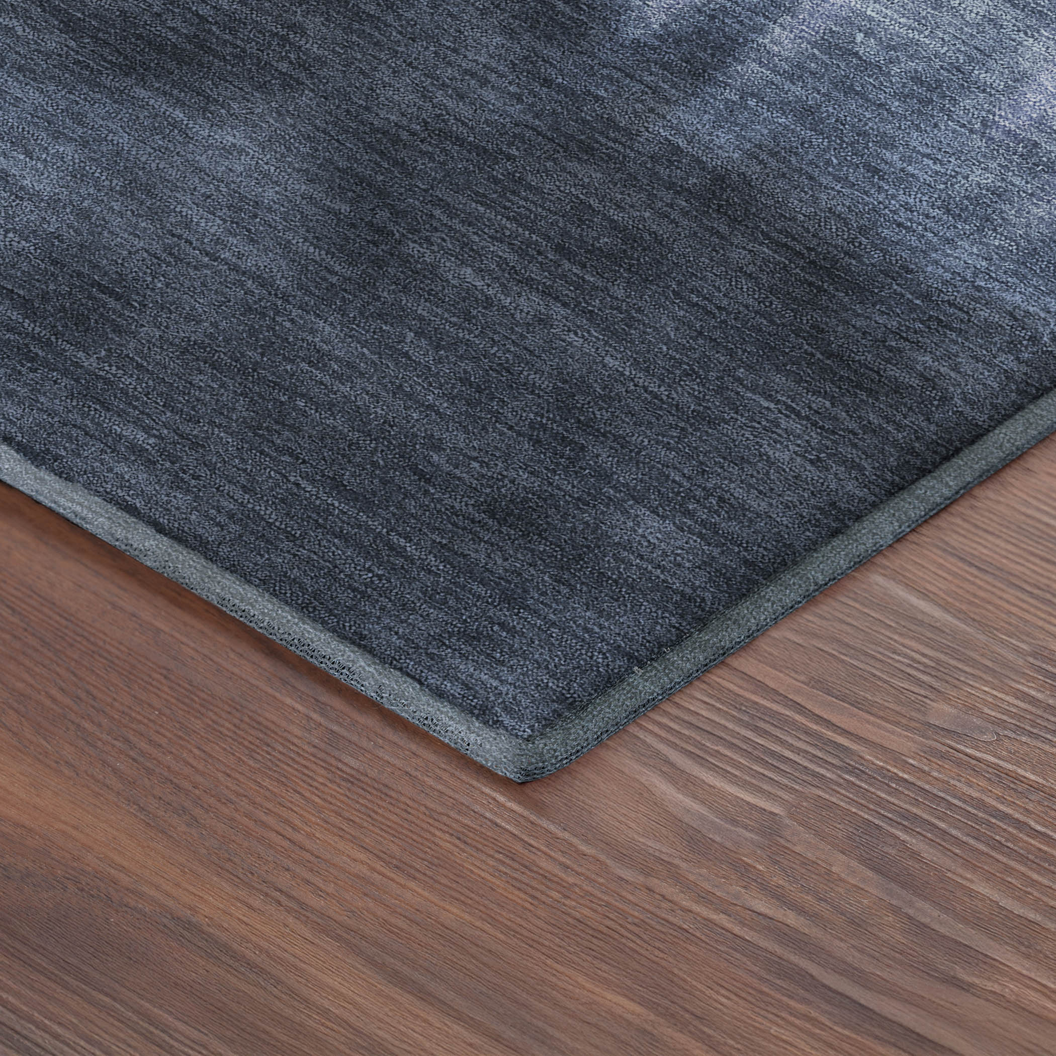 Antigua Machine Washable Transitional Navy Blue Rug 1'8" x 2'6" #shape_Rectangle