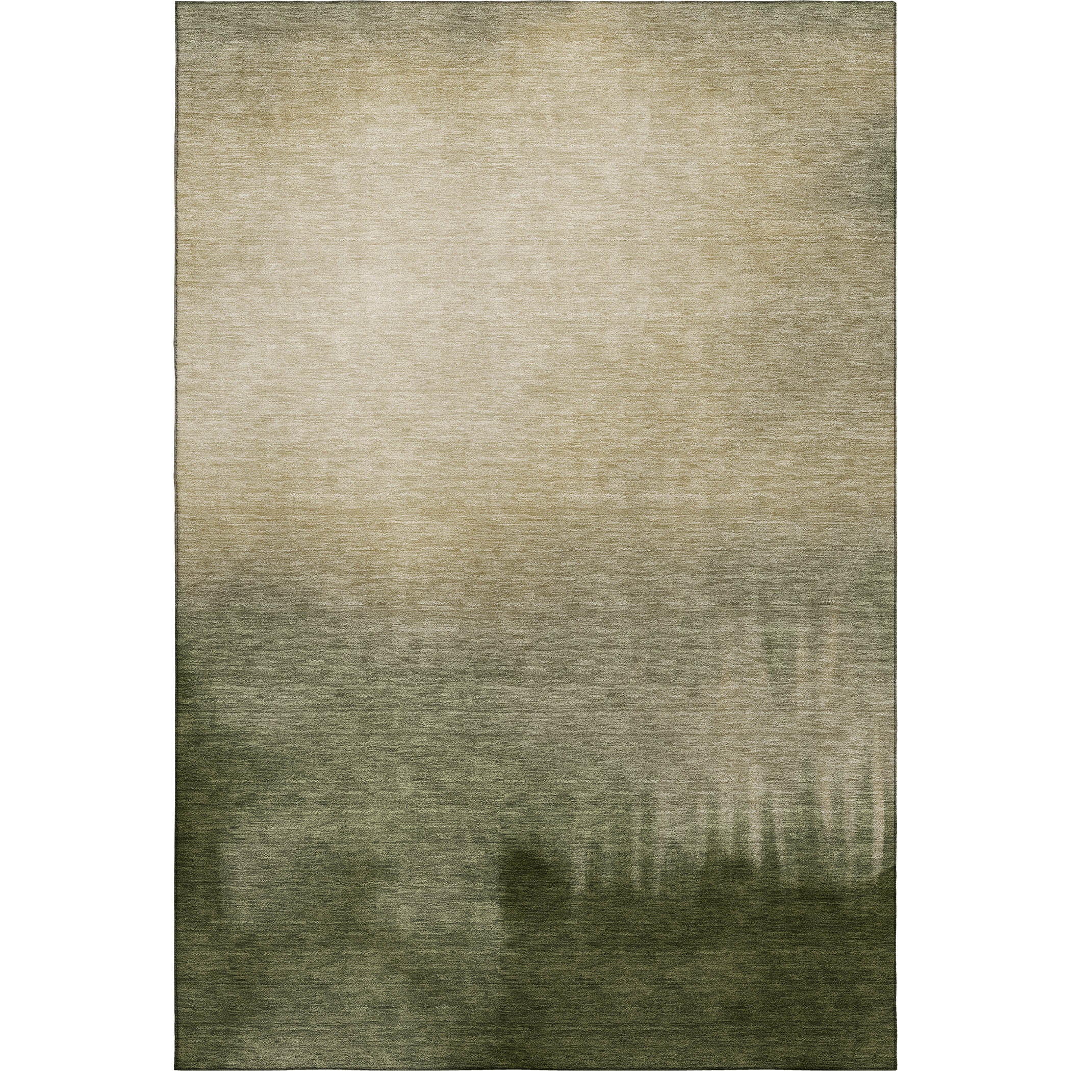 Antigua Machine Washable Transitional Olive Green Rug 3' x 5' #shape_Rectangle
