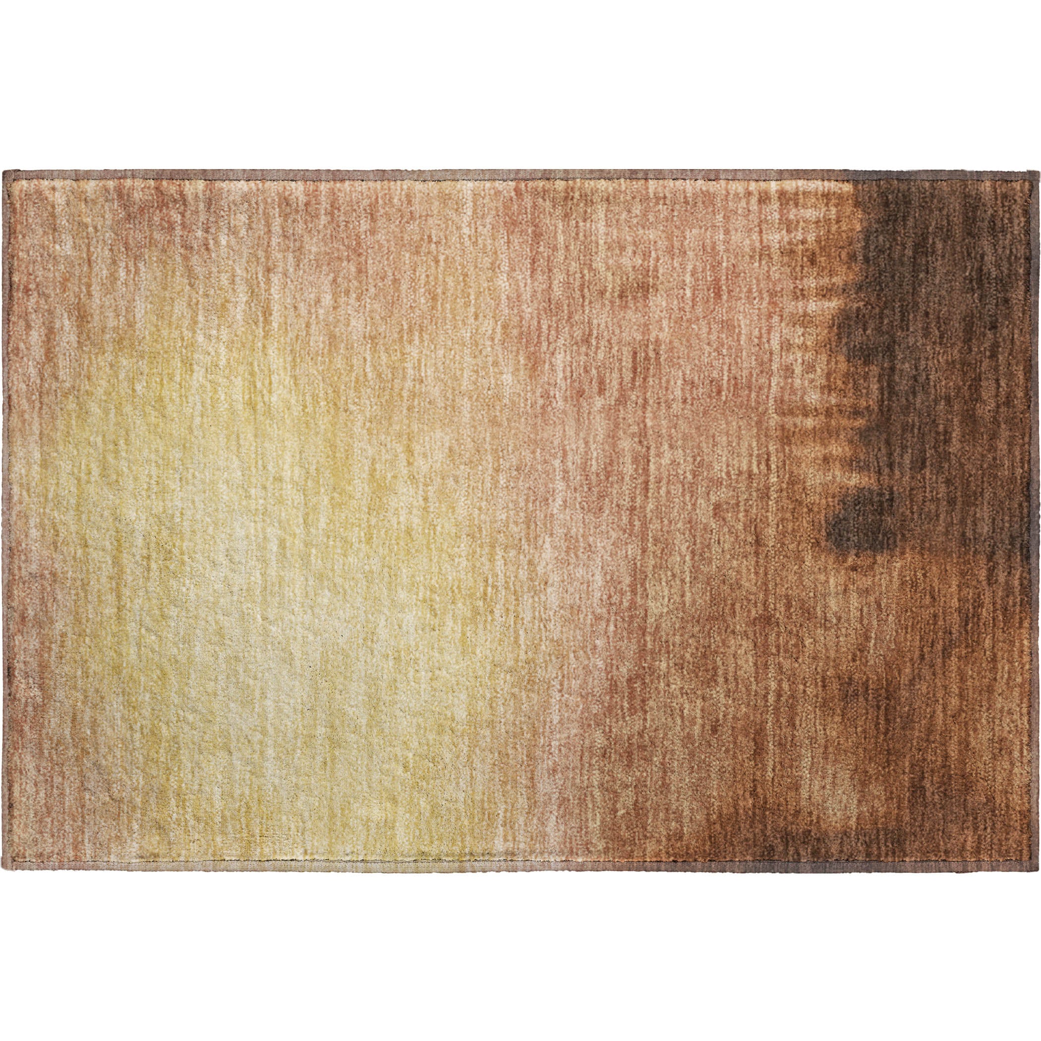 Antigua Machine Washable Transitional Rust Orange Rug 1'8" x 2'6" #shape_Rectangle