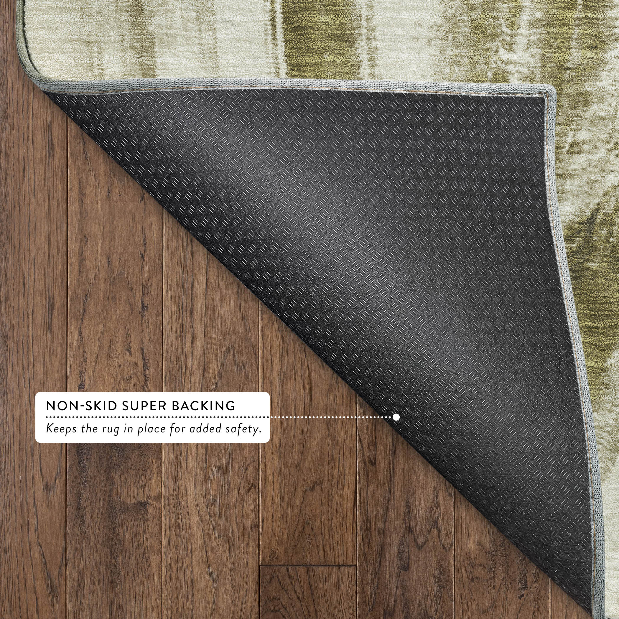 Seville Machine Washable Transitional Khaki Brown Rug 1'8" x 2'6" #shape_Rectangle