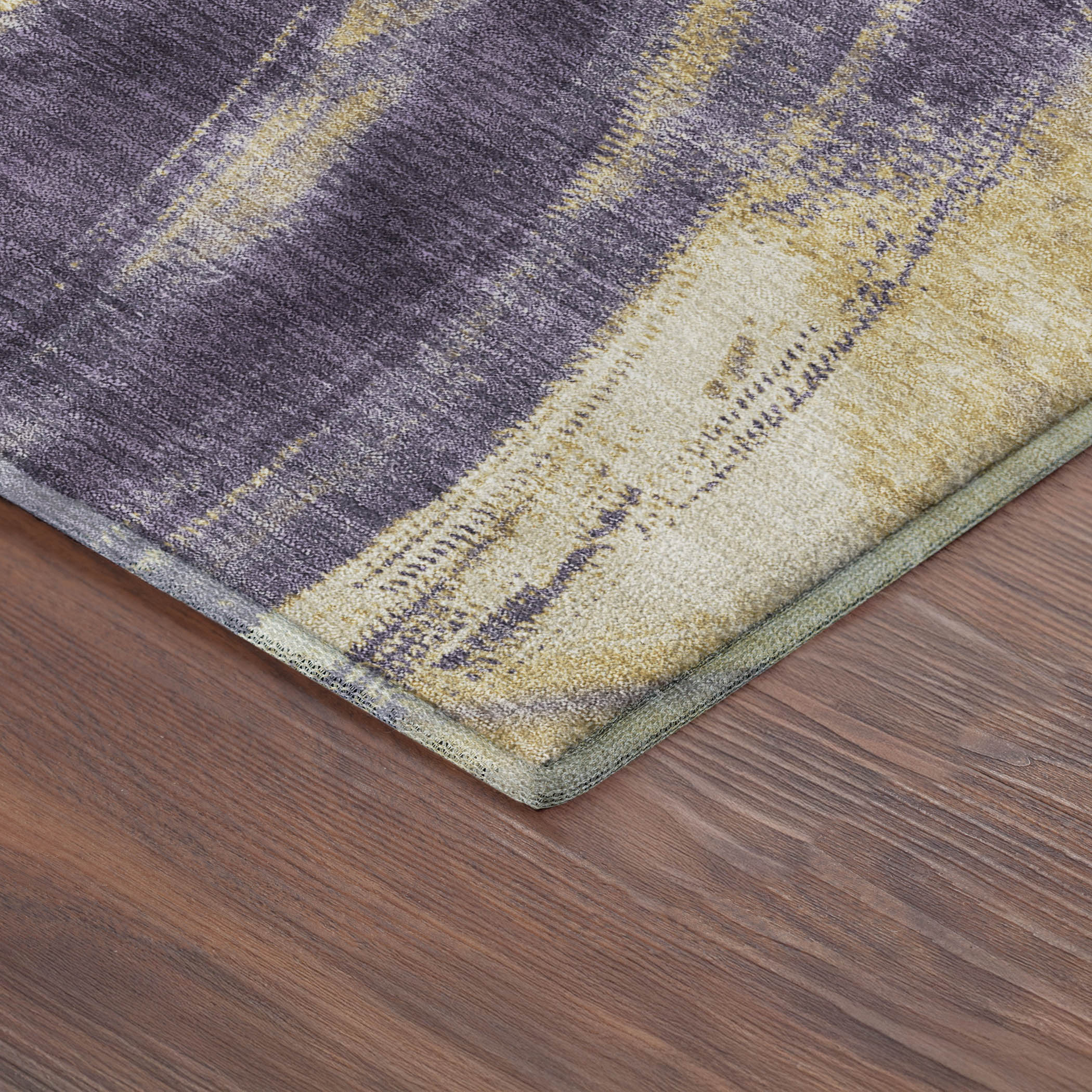 Seville Machine Washable Transitional Plum Purple Rug 1'8" x 2'6" #shape_Rectangle