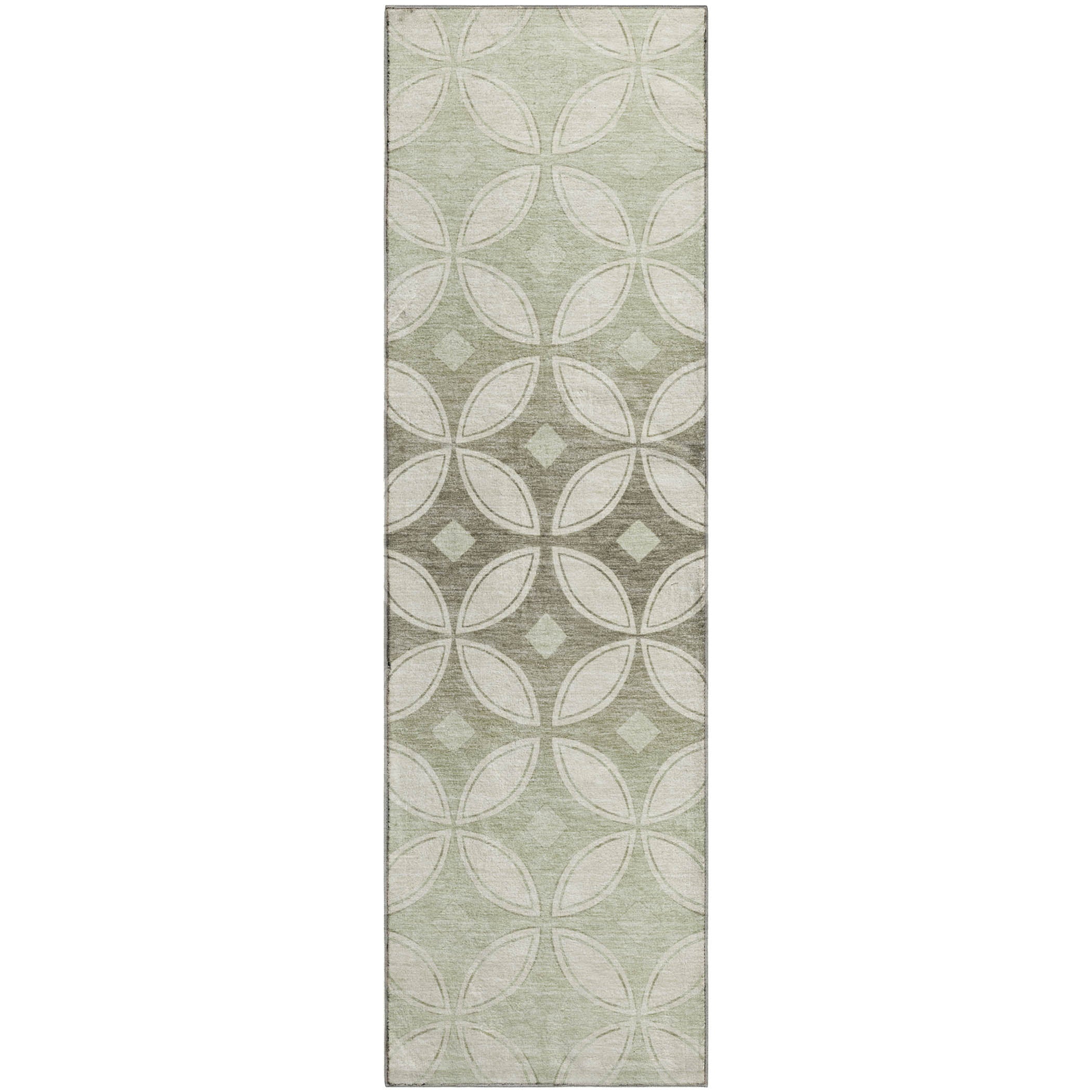 Chiang Mai Machine Washable Transitional Beige Brown Rug 2'3" x 7'6" #shape_Runner