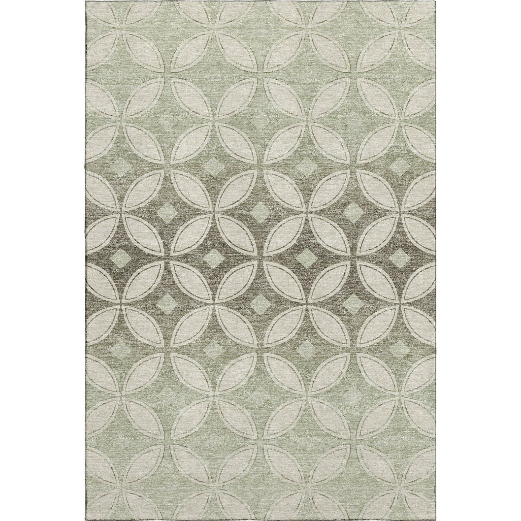 Chiang Mai Machine Washable Transitional Beige Brown Rug 3' x 5' #shape_Rectangle