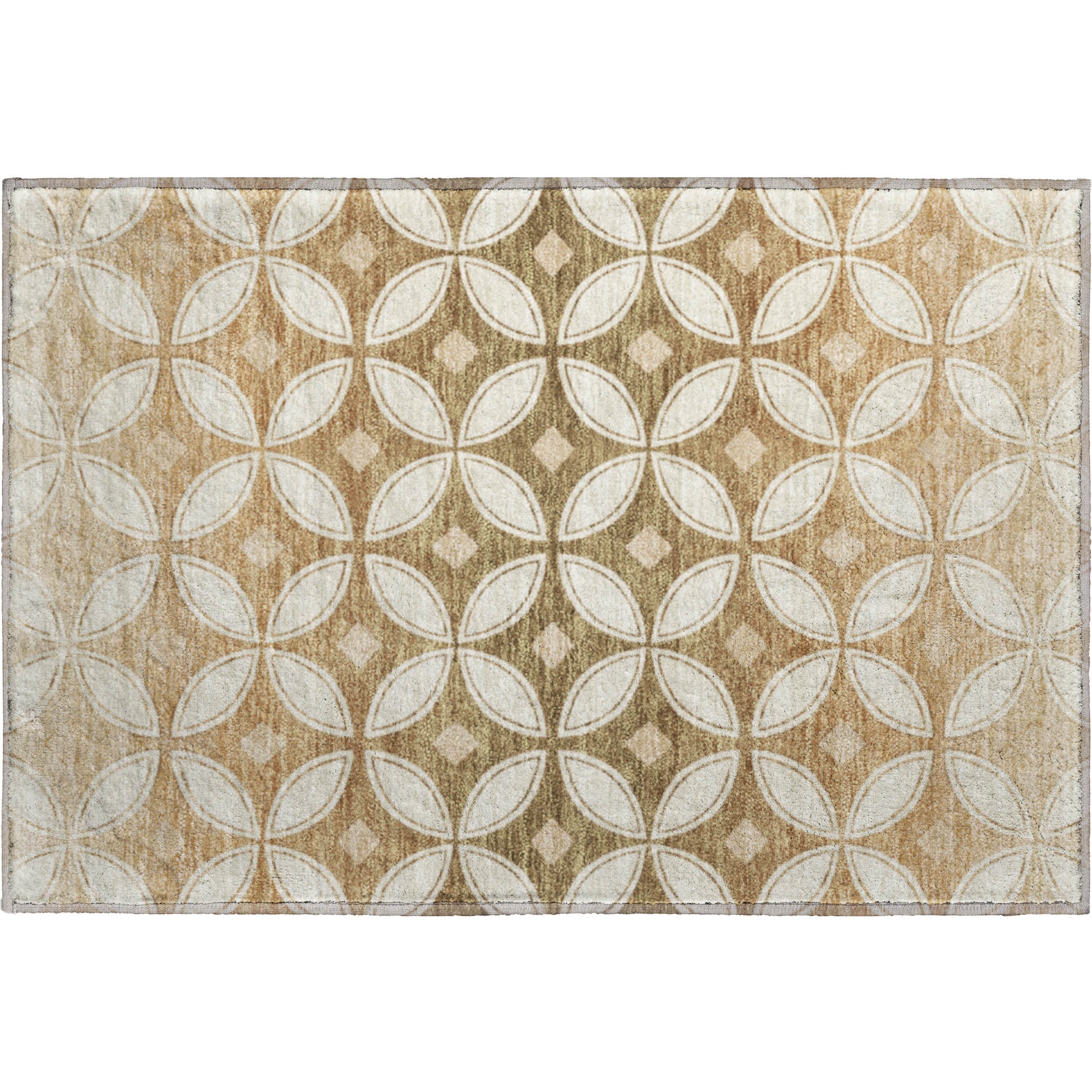 Chiang Mai Machine Washable Transitional Copper Orange Rug 1'8" x 2'6" #shape_Rectangle